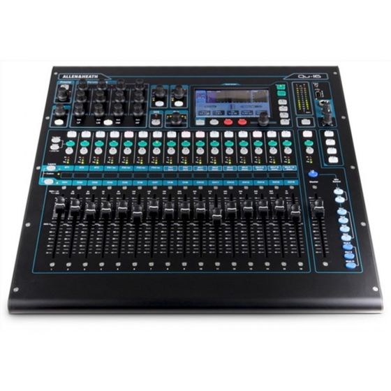 Allen & Heath QU16 ดิจิตอลมิกเซอร์ Compact digital mixing 16 Mono Inputs (TRS + XLR) 3 Stereo Inputs (TRS) 800x480 Touchscreen