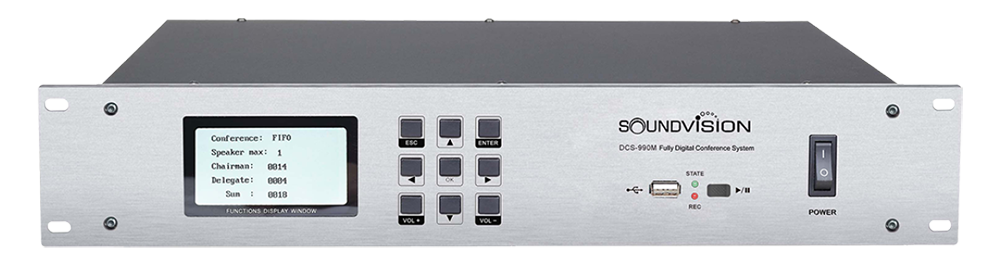 SOUNDVISION DCS-990M เครื่องควบคุมชุดไมค์ประชุมระบบดิจิตอล