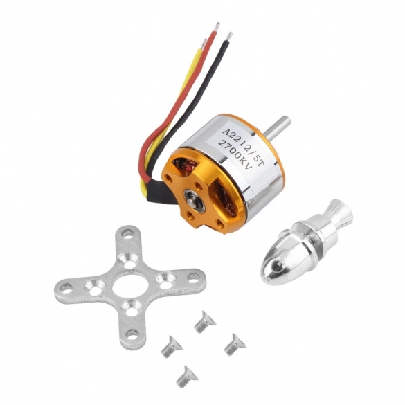 Peak 2212-2700KV Brushless motor บัดกรีบานาน่าพร้อมใช้งาน MTPK221227