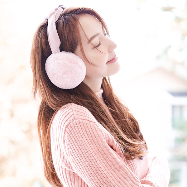 EarMuffs ที่ปิดหูกันหนาวขนนุ่ม แบบคาดผม พับเก็บได้ (12319L)