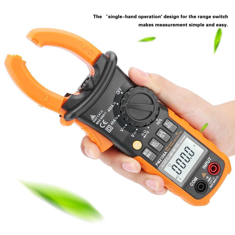 PEAKMETER ดิจิตอลแคลมป์ มัลติมิเตอร์AC/DC PM2108A