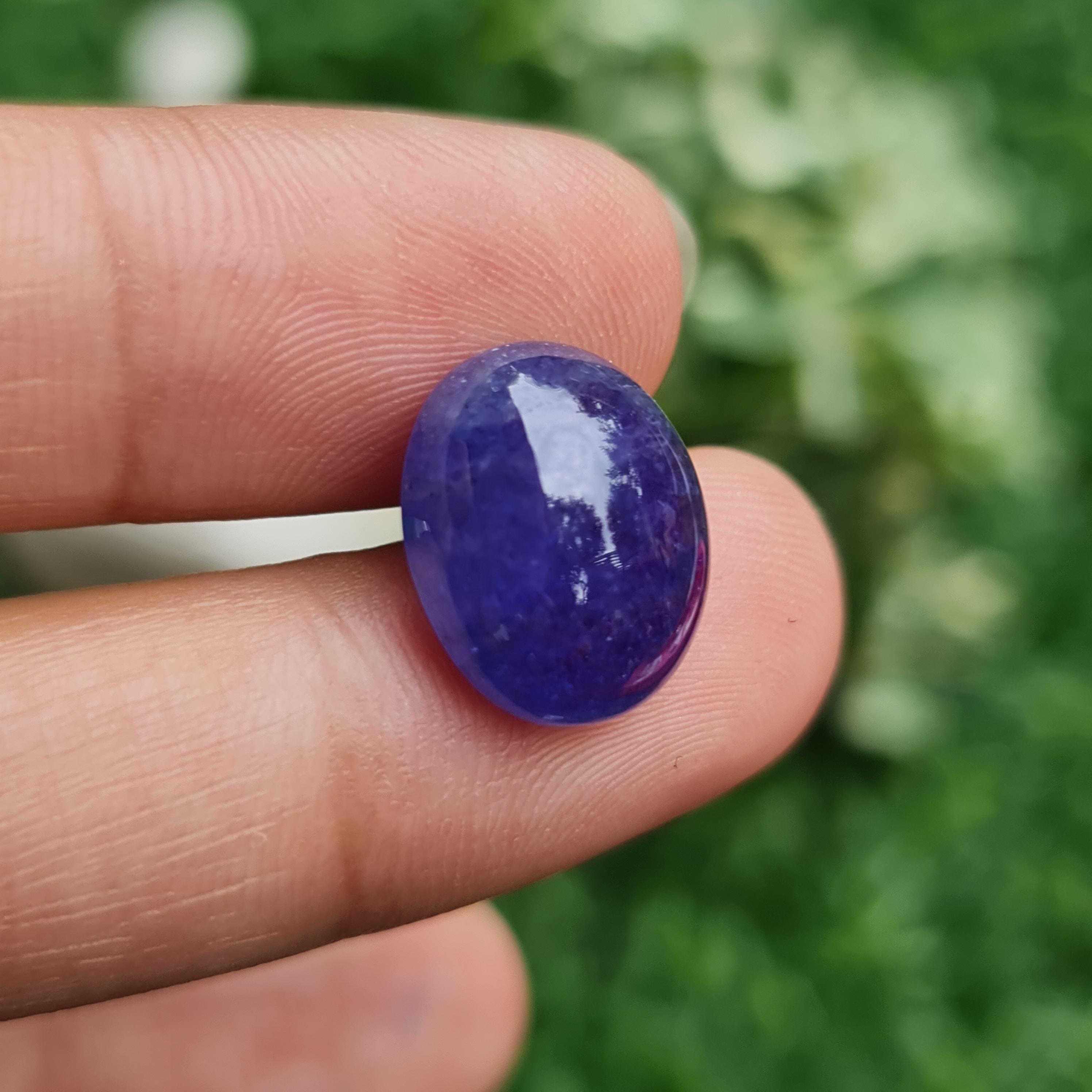 พลอย แทนซาไนท์ Tanzanite 11.26 กะรัต (Cts.) พลอยแท้ อัญมณีมงคลประจําวันเกิด เครื่องประดับพลอย