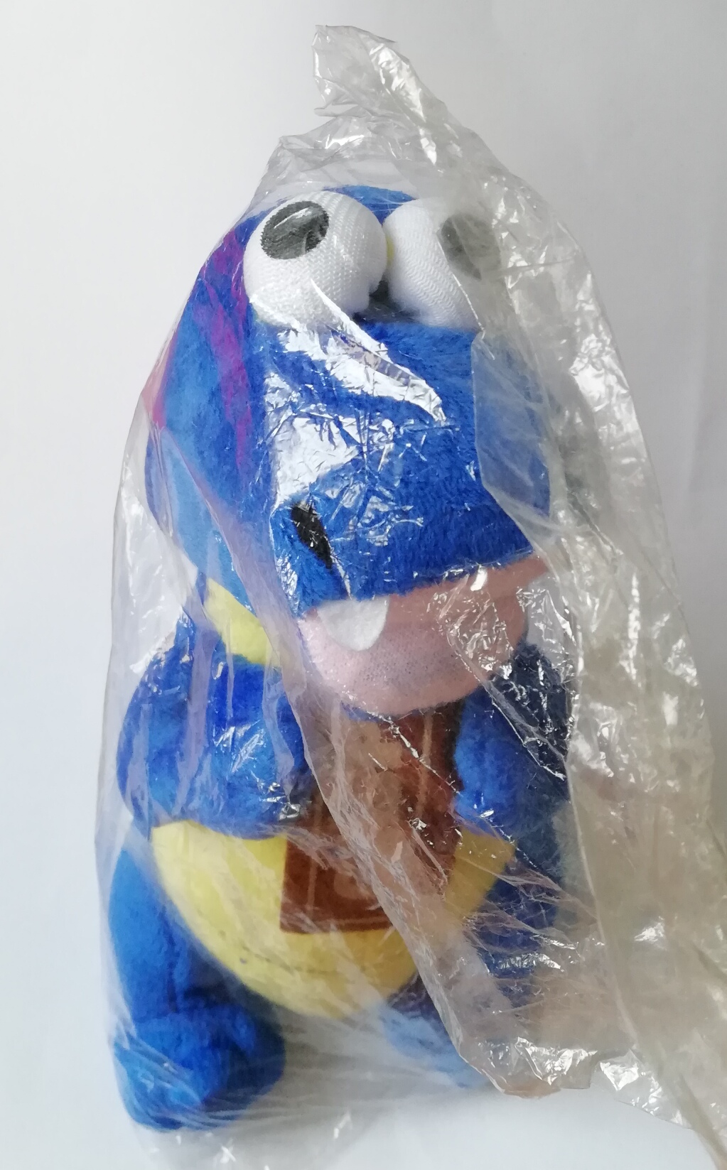 ไดโนเสาร์ตัวนุ่ม ของพรีเมี่ยมจากช๊อกโกแล๊ต Crispy, Stuffy Blue Dinosaur, the collectible toy from chocolate, brand Crispy