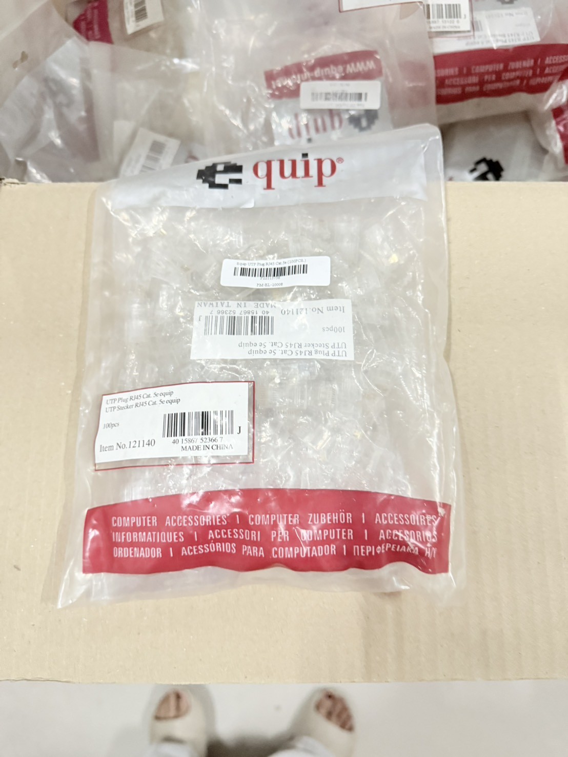 Equip UTP Plug RJ45 Cat.5e (100PCS.)