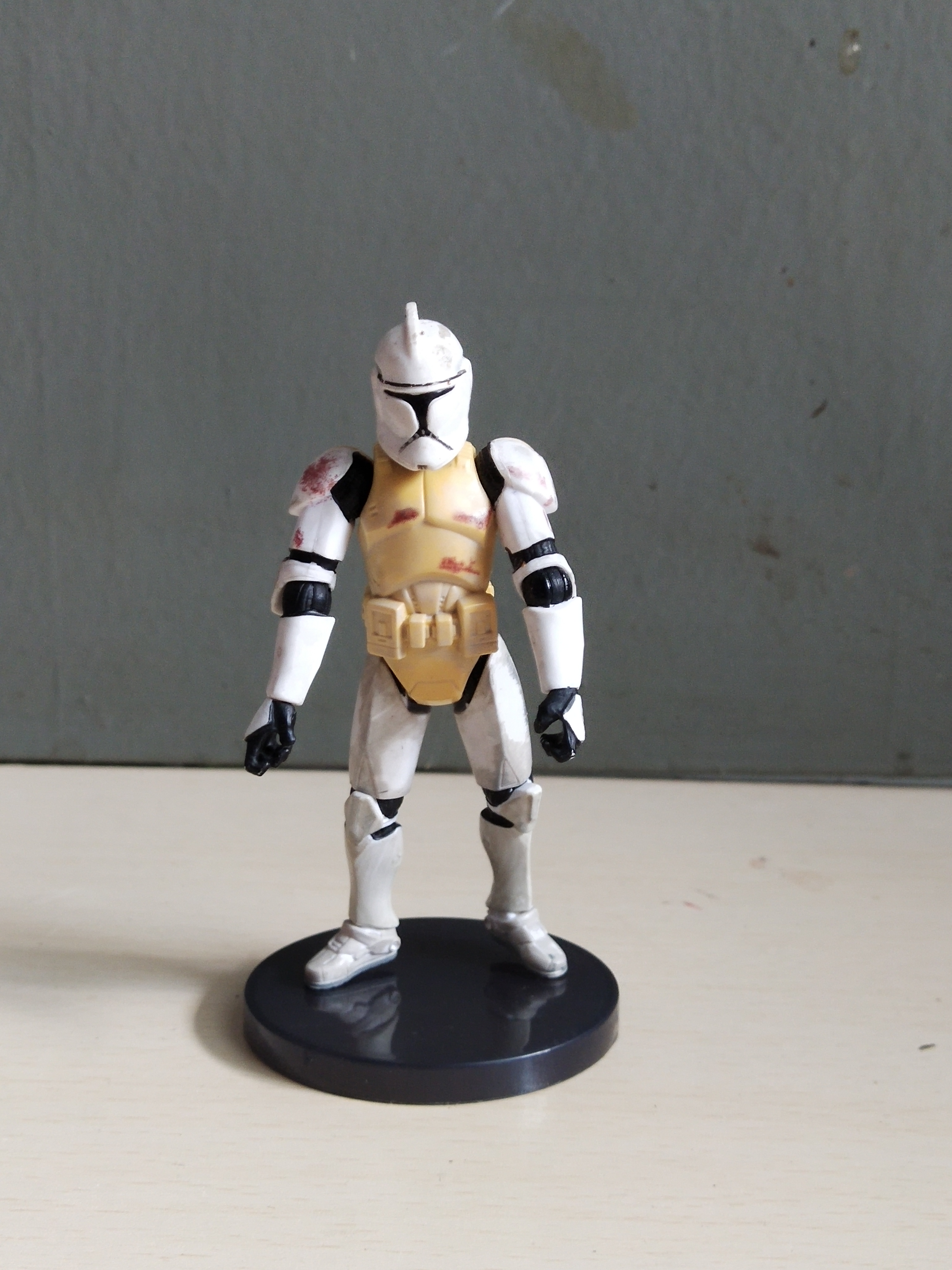 มีหลายภาพ ฟิกเกอร์ โคลนทรูปเปอร์ ขนาดประมาณ 10 ซม. จากภาพยนต์ Star Wars, Attack of the Clone