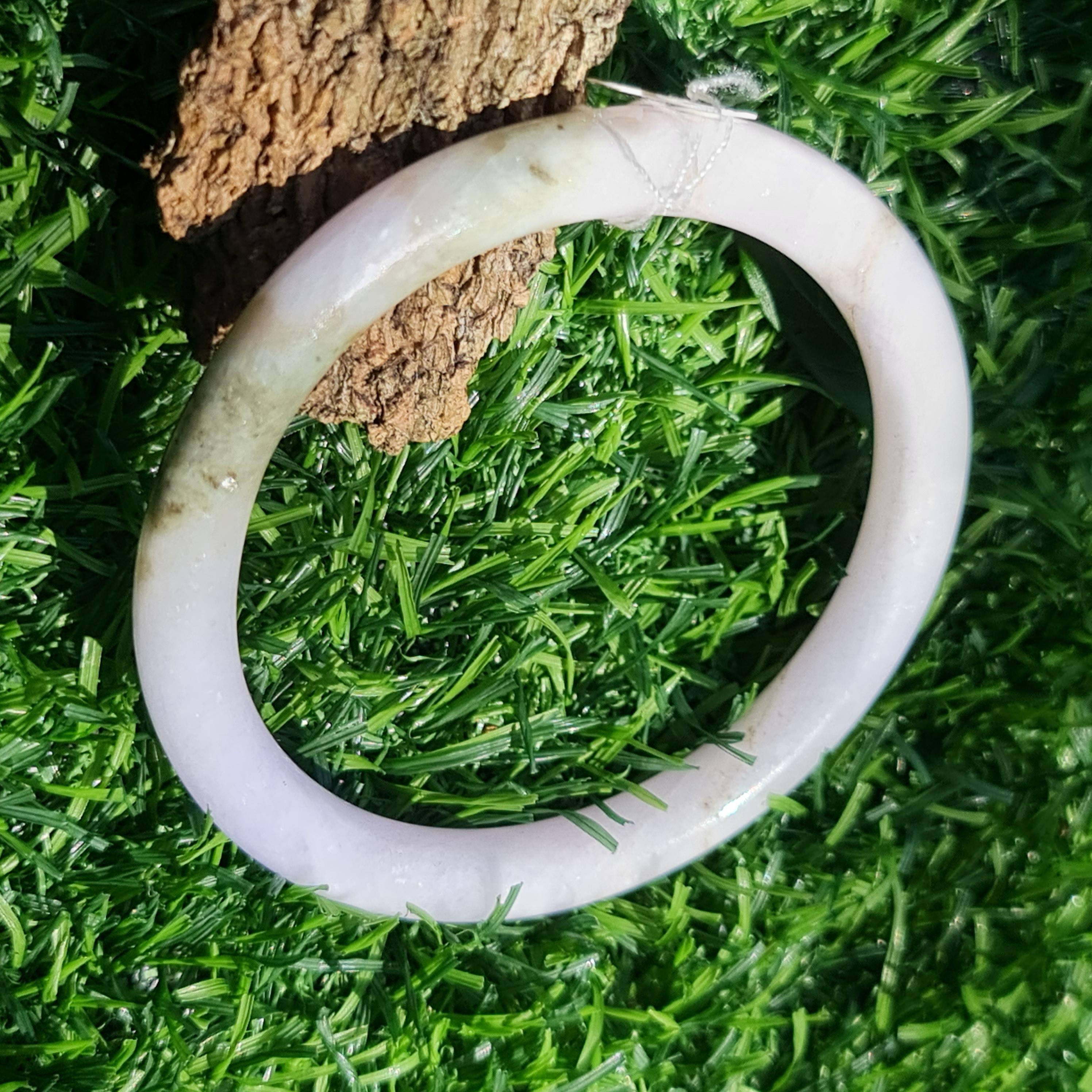 JB6711158 หยก พม่า แท้ Jade กำไลหยก 58.7 มม. (Jadeite bracelet) พม่า (Myanmar)