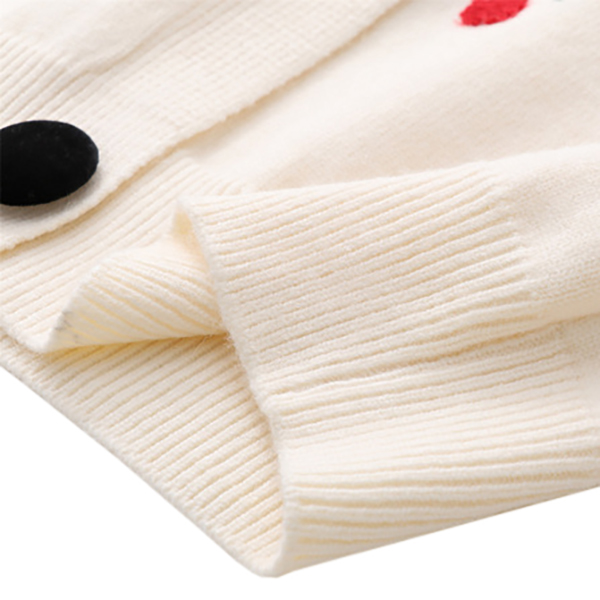 คาร์ดิแกน เสื้อคลุมไหมพรมกันหนาวถักลายเชอร์รี่ (12312LM)