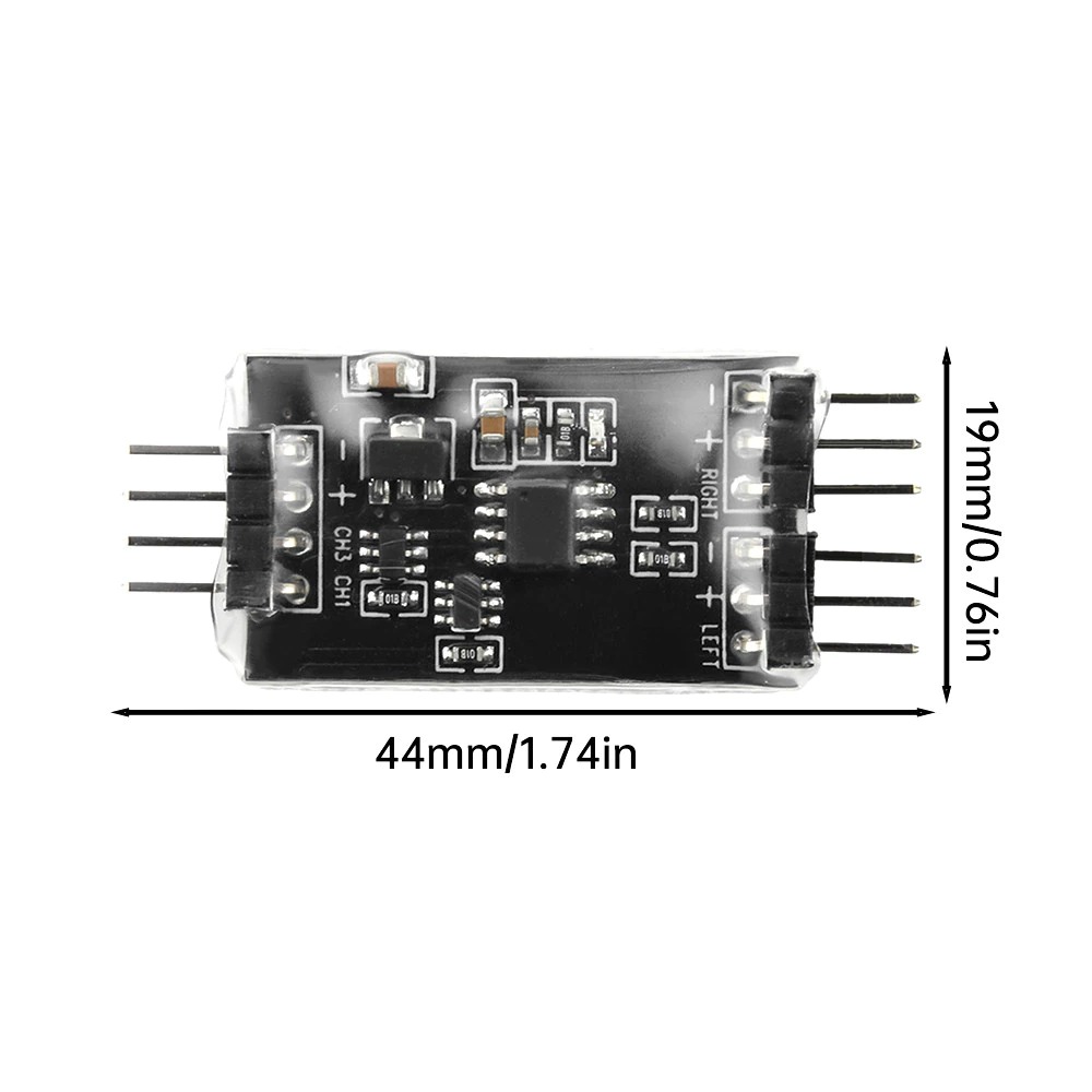 บอร์ด Mix รวมสัญญาณ ปีกบิน รถตัดหญ้า เรือ เครื่องบิน V-Tail Delta Wing Elevon 2-Way Speed Difference Mixer RC Universal