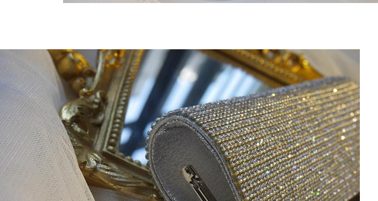 Pre-order กระเป๋าออกงาน Evening Clutch ทรงหรู คริสตัลทั้งใบ พร้อมสายสะพายสั้น/ยาว