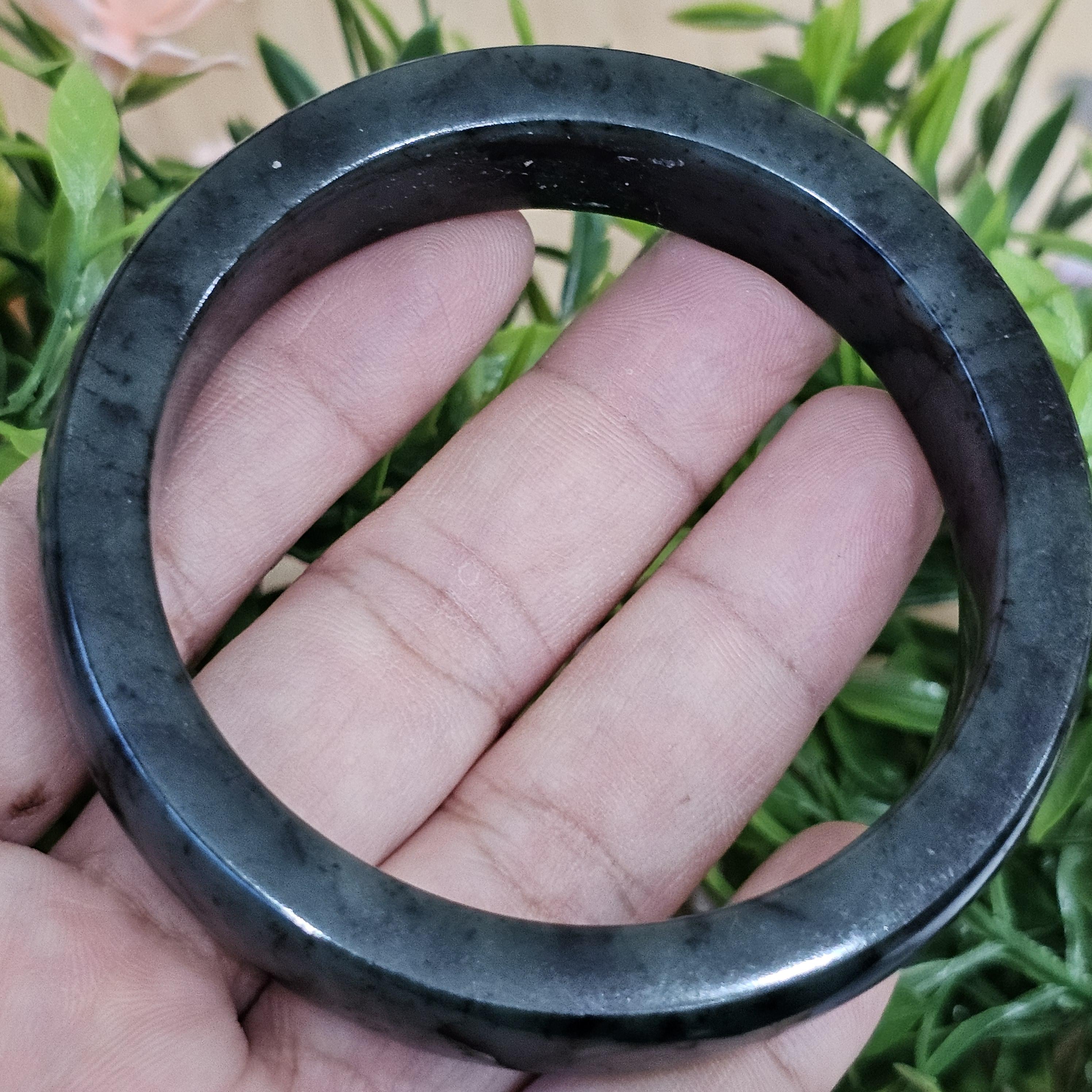 หยก พม่า แท้ Jade กำไลหยก (Jadeite bracelet) พม่า (Myanmar) 58.5 มม.