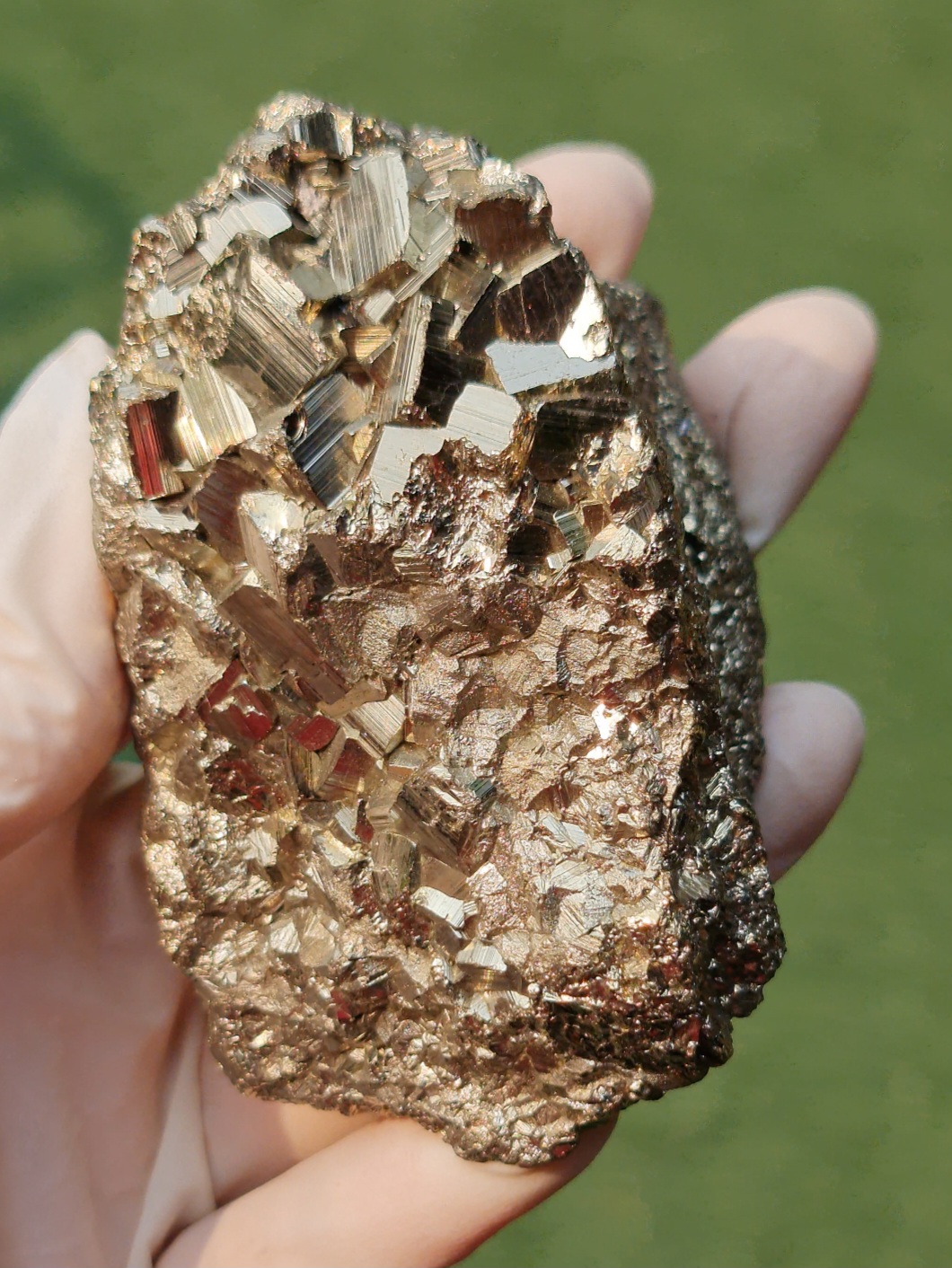 ก้อนผลึก ไพไรท์ Raw Rough Pyrite 456 กรัม (Grams) พลอยแท้ อัญมณีมงคลประจําวันเกิด เครื่องประดับพลอย