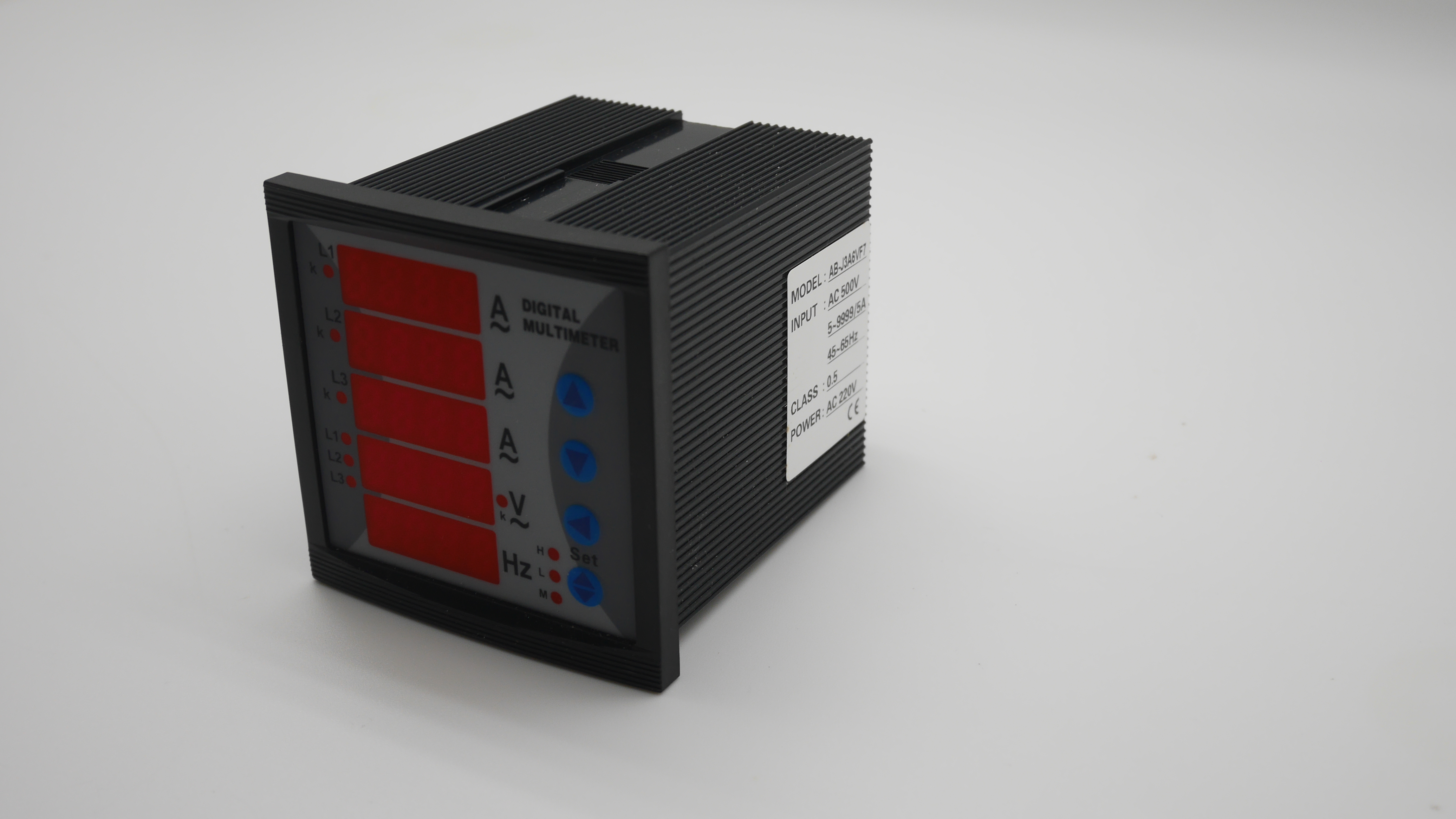 380Vac 3 เฟส มัลติโวลต์มิเตอร์ดิจิตอล (96x96)