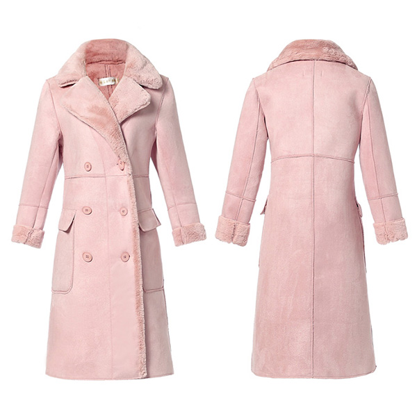 เดรสโค้ทหนังแกะกันหนาวติดลบ บุขนเฟอร์เต็มตัว (12218X)