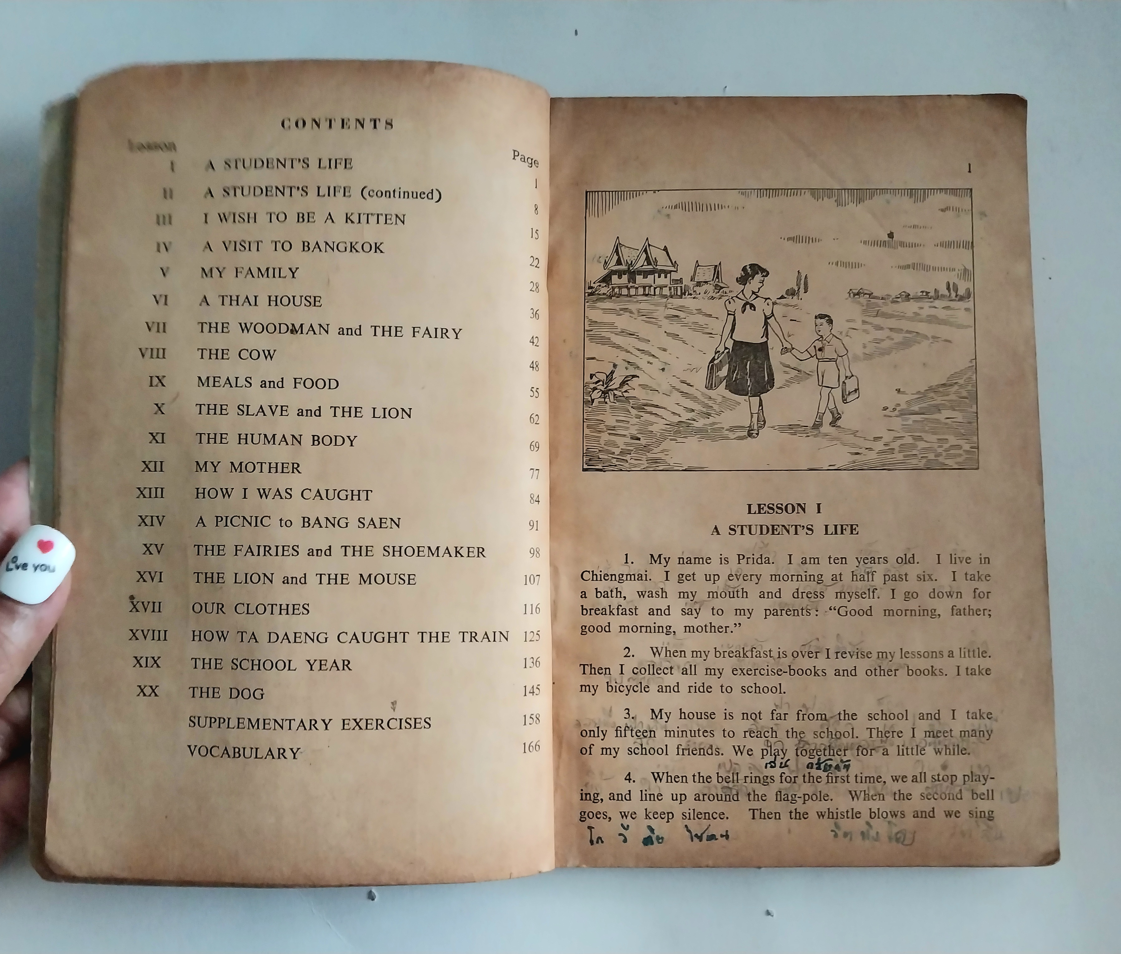 หนังสือเรียนเก่าวิชาภาษาอังกฤษ **มีตำหนิโปรดดูทุกภาพ Class-Work Book1 ลิขสิทธิ์ Collection Saint- Gabriel No.8