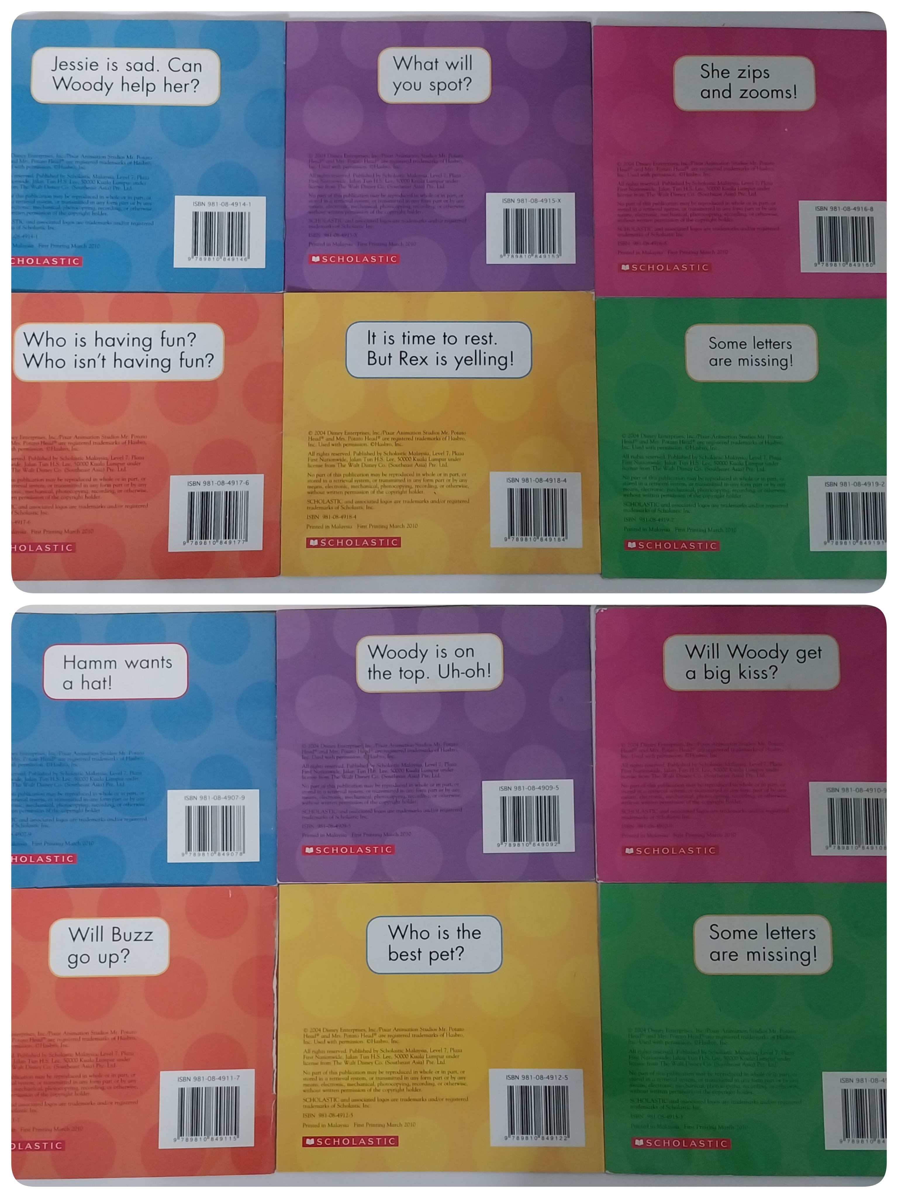 มีหลายภาพ หนังสือเรียนรู้คำศัพท์ภาษาอังกฤษผ่านภาพยนต์การ์ตูน เรื่อง TOY STORY AND BEYOND! จำนวน12เล่ม ตามภาพ