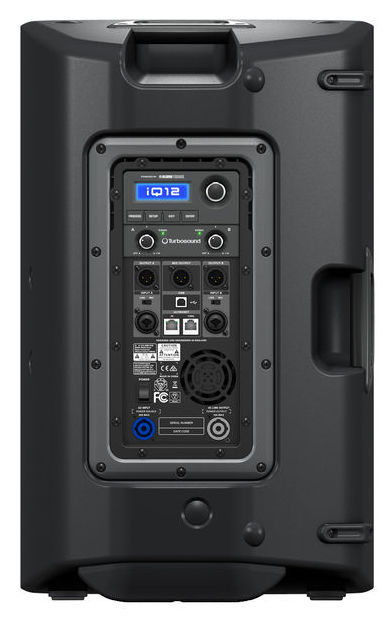Turbosound iQ12 ตู้ลำโพง 2,500 Watt 2 Way 12" Loudspeaker with KLARK TEKNIK Digital Signal Processing and ULTRANET Networking 90x60 dispersion