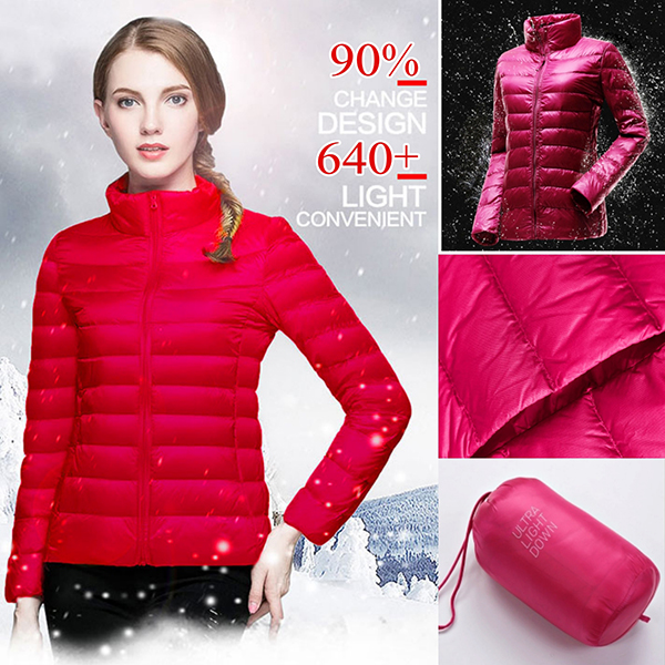 Ultra Light Down Jacket เสื้อกันหนาวขนเป็ดพร้อมถุงเก็บ (11718X)
