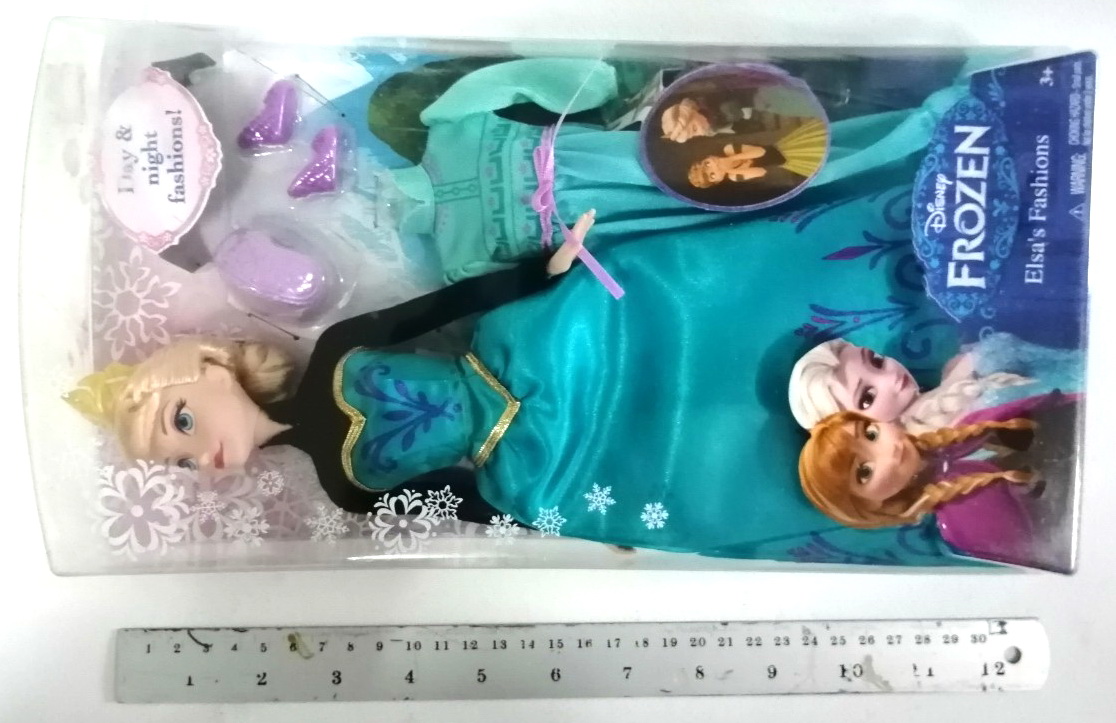 ของสะสมในแพ็ค Disney Princess, Princess Elsa, FROZEN เจ้าหญิงดิสนีย์, เซ็ทเจ้าหญิงเอลซ่า พร้อมชุดกลางวันและกลางคืน ลิขสิทธิ์แมทเทลMattel