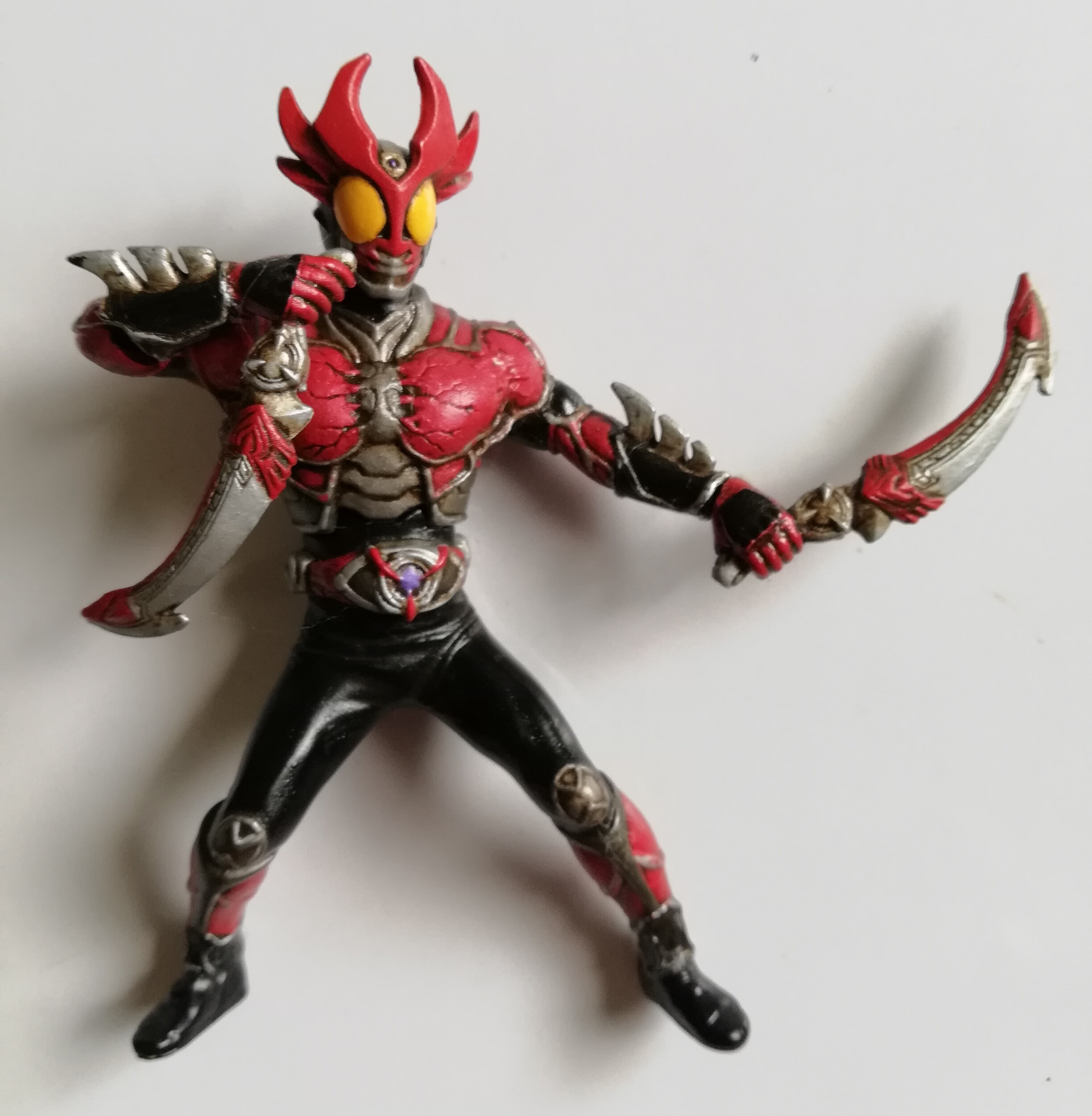 ของเล่น ของสะสมมาสค์ไรเดอร์ kashapon กาชาปอง ไรเดอร์อากิโตะ เบิร์นนิ่งฟอร์ม เก่าเก็บ อาวุธครบ