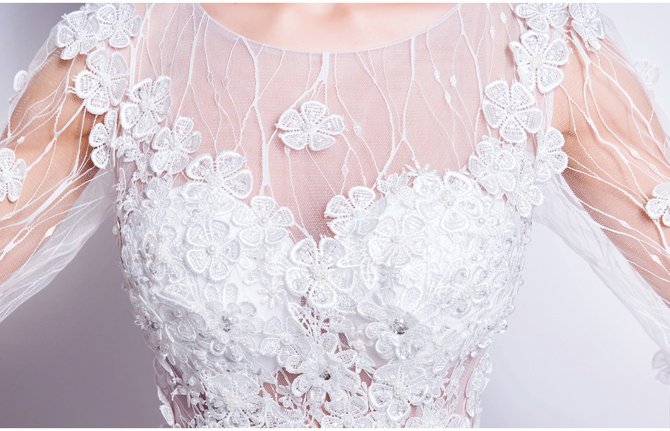 ชุดแต่งงาน แขนยาว