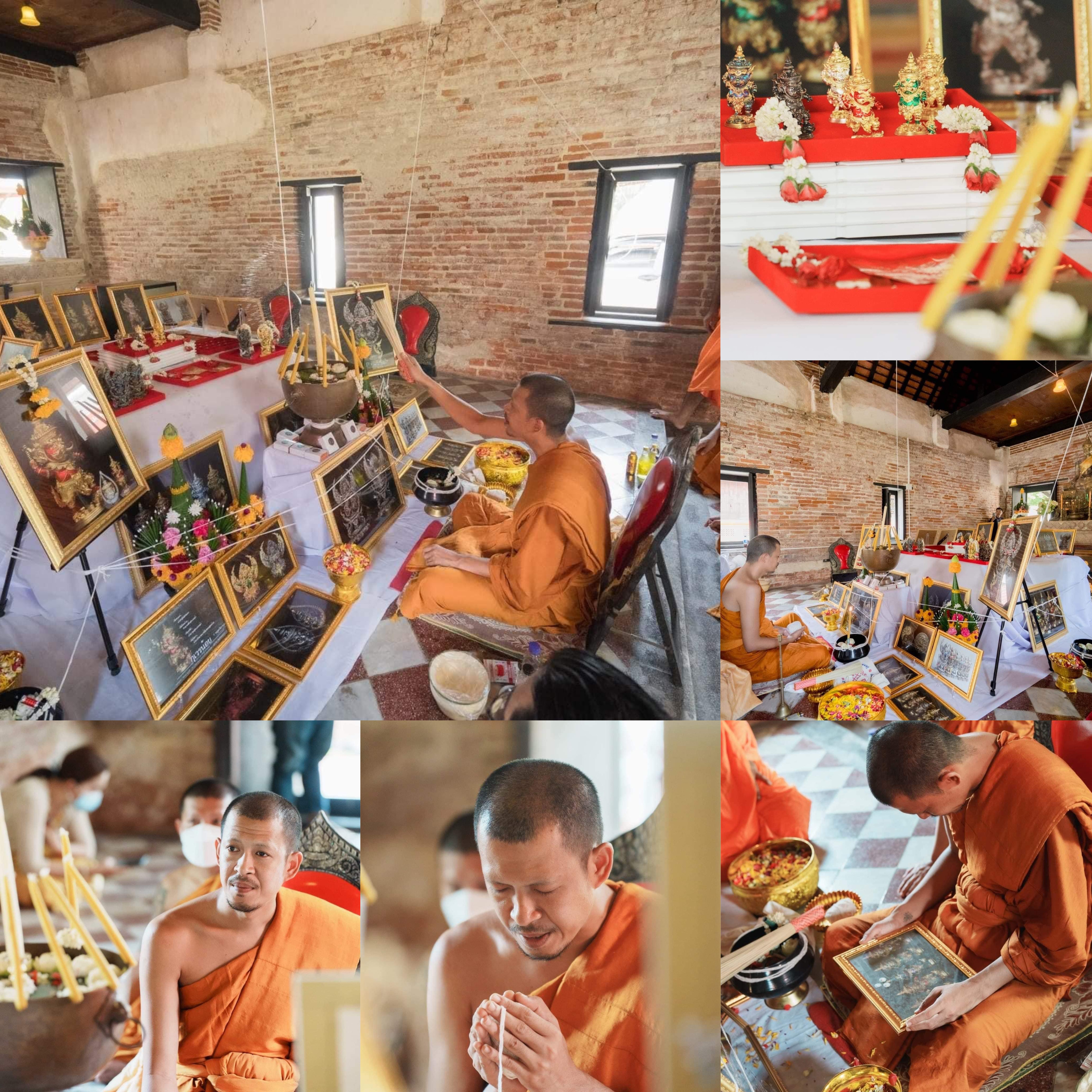 กุเวรน้อย รุ่นชนะมารบันดาลทรัพย์ เนื้อบรอนซ์ชุบทองลงยาแดง