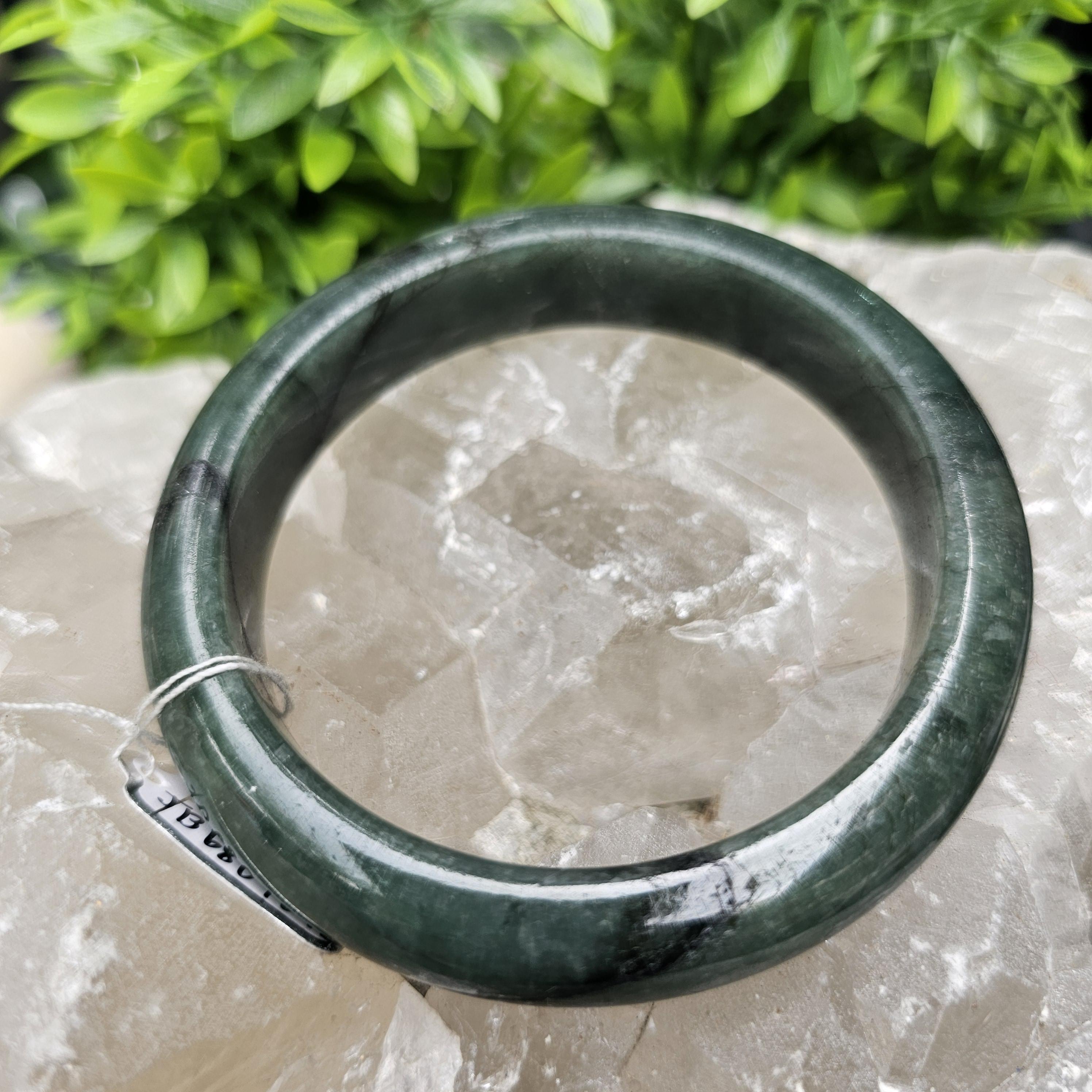 JB6804046 หยก พม่า แท้ Jade กำไลหยก 62.3 มม. (Jadeite bracelet) พม่า (Myanmar)