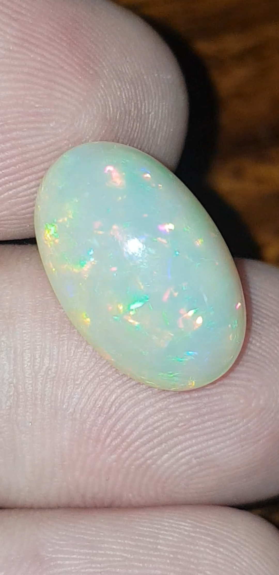 พลอย โอปอล Opal 7.35 กะรัต (Cts.) พลอยแท้ อัญมณีมงคลประจําวันเกิด เครื่องประดับพลอย