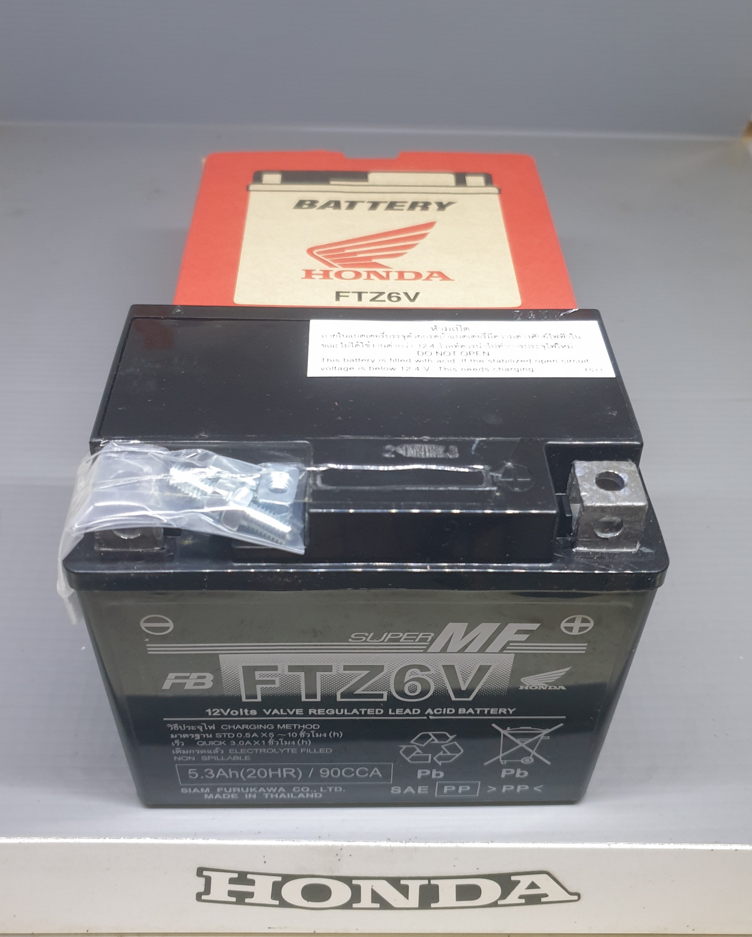 แบตตรี่แห้งเบอร์6 PCX125-150/คลิก125ไอ/ซูมเมอร์X(ปี15)