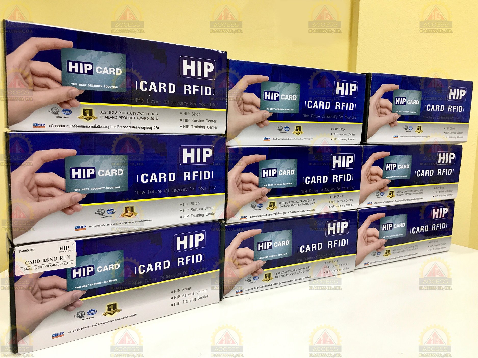 บัตรคีย์การ์ด Proximity Card แบบหนา 1.8 mm. ID 125KHz. ยี่ห้อ HIP (ไม่เรียงเลข) ไม่มีขั้นต่ำ
