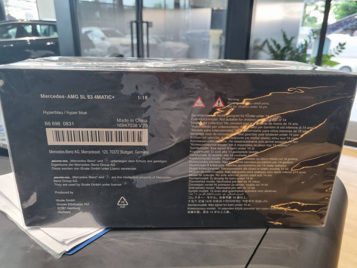 โมเดลรถ Mercedes-amg sl 63 4matic+ 1:18