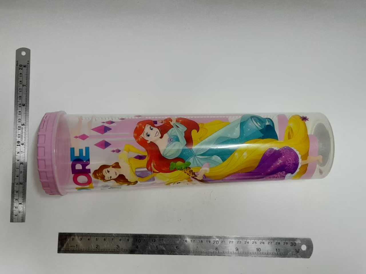 มีหลายภาพ,,กระบอกพลาสติก ลายรวมเจ้าหญิงดีสนีย์ ขนาดใหญ่ ตามรูป