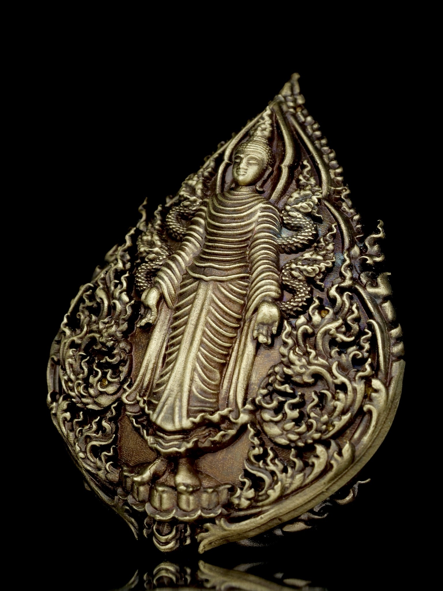 พระพุทธประทานพร รุ่น พุทธบารมี รหัส13 เนื้อทองเทวฤทธิ์ซาติน