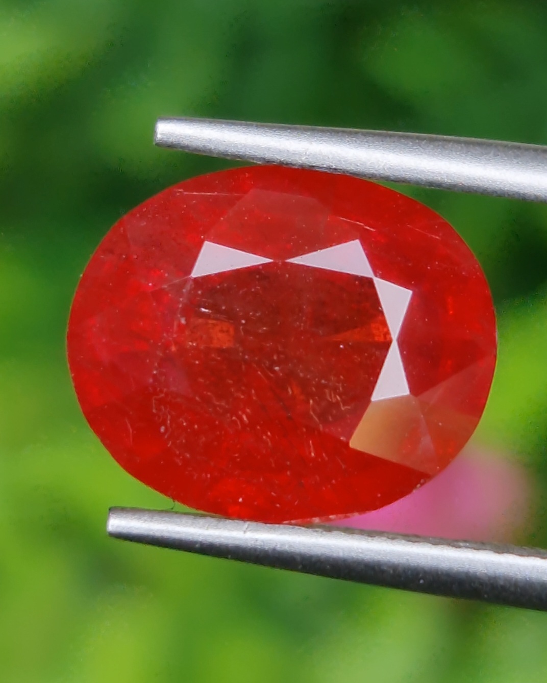 พลอย ทับทิม ซองเจีย Songea Ruby Sapphire 4.97 กะรัต (Cts.) พลอยแท้ อัญมณีมงคลประจําวันเกิด เครื่องประดับพลอย