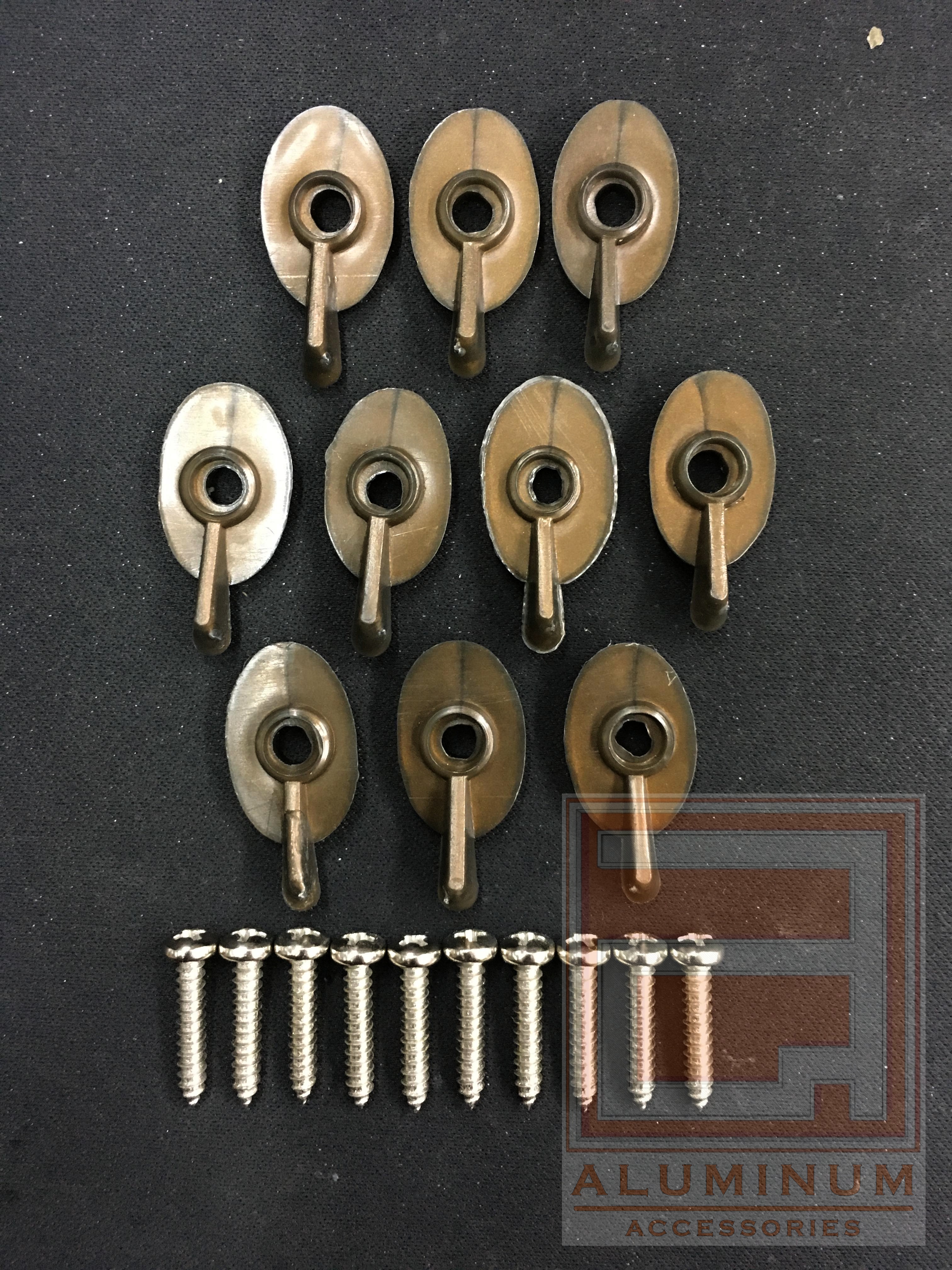 ชุดลูกบิดหางปลา (สีชา)