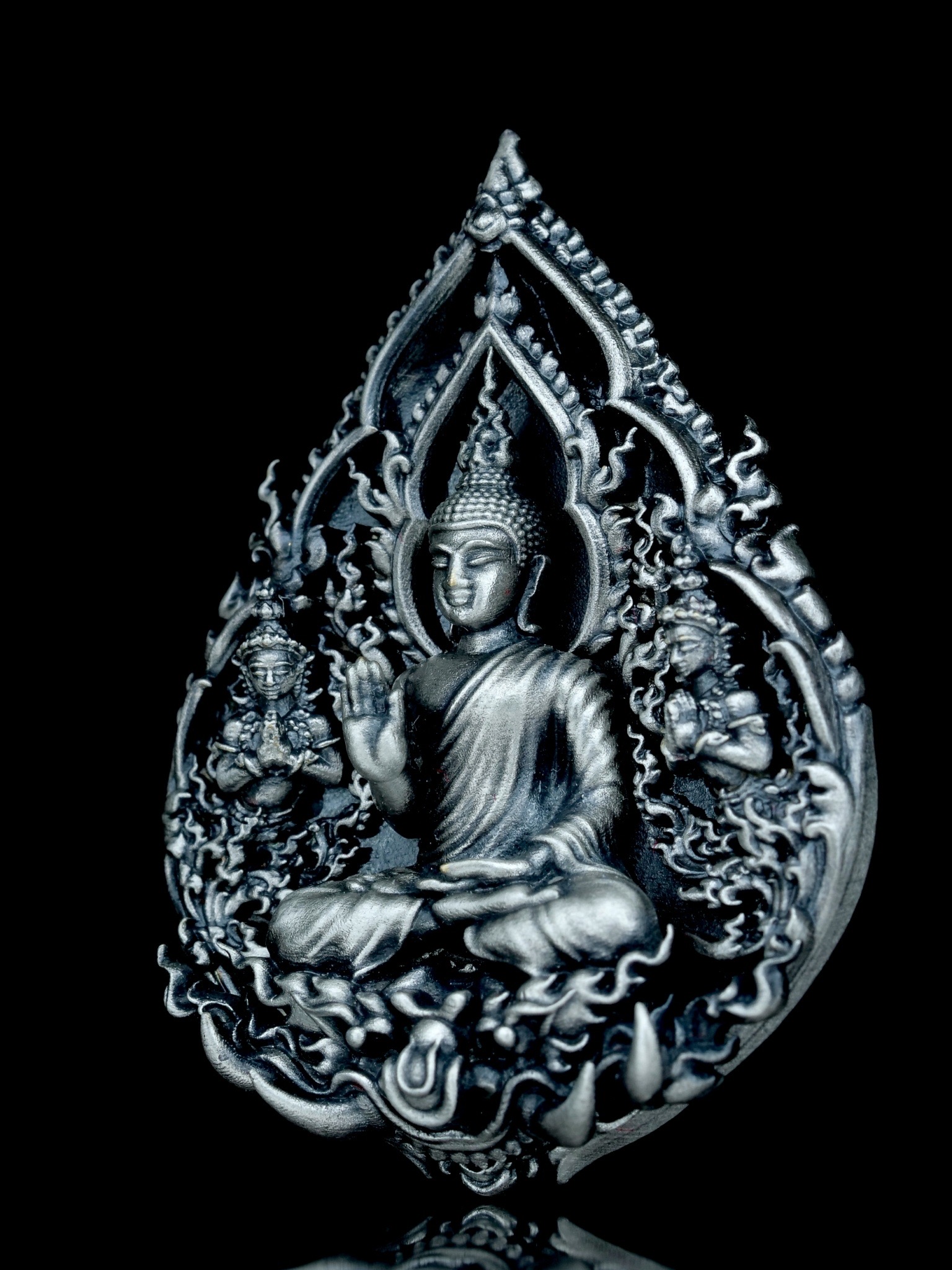 พระพุทธประทานพร รุ่น พุทธบารมี รหัส2 เนื้อเงินแท้รมซาติน 92.5%