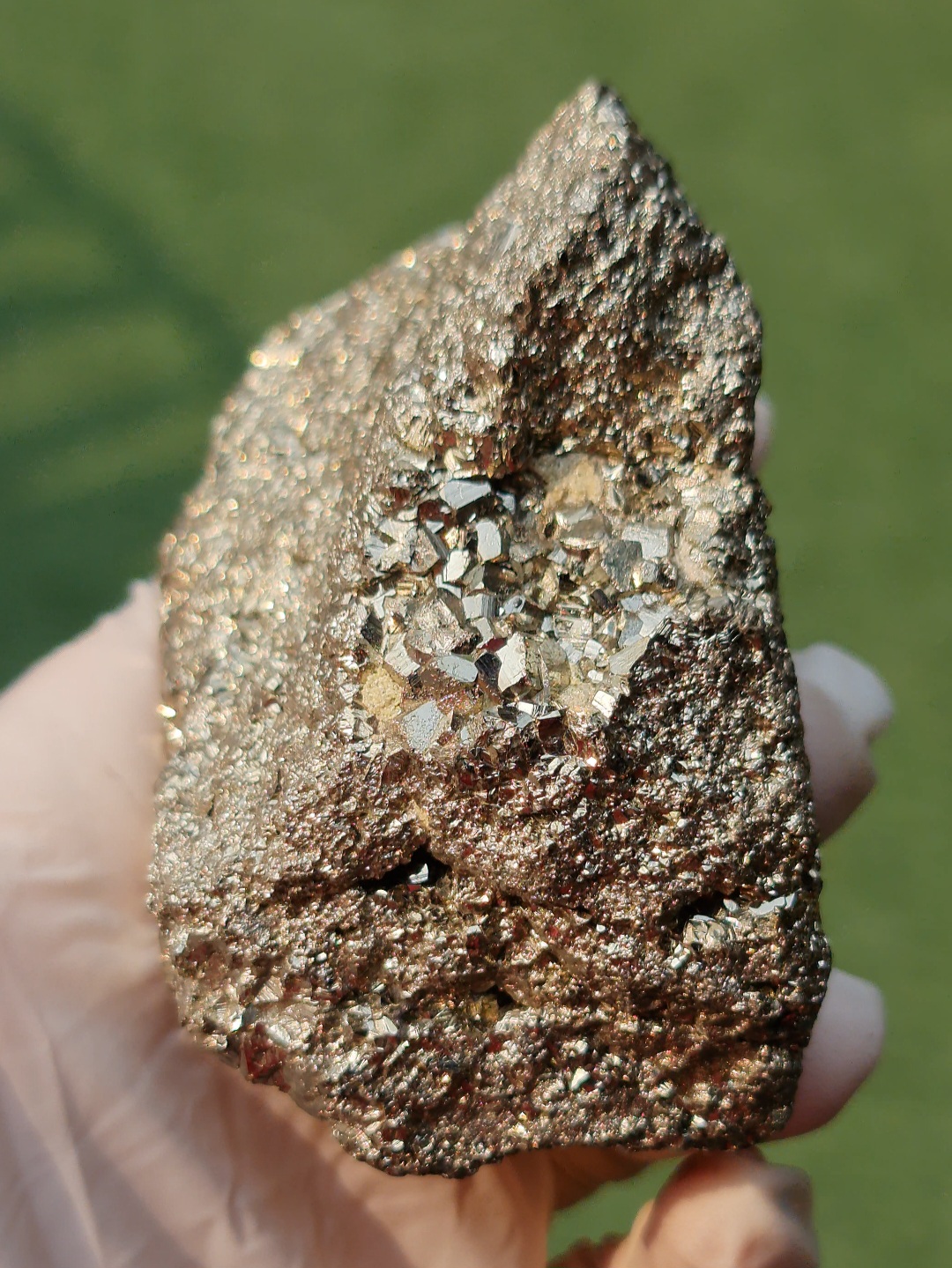 ก้อนผลึก ไพไรท์ Raw Rough Pyrite 456 กรัม (Grams) พลอยแท้ อัญมณีมงคลประจําวันเกิด เครื่องประดับพลอย