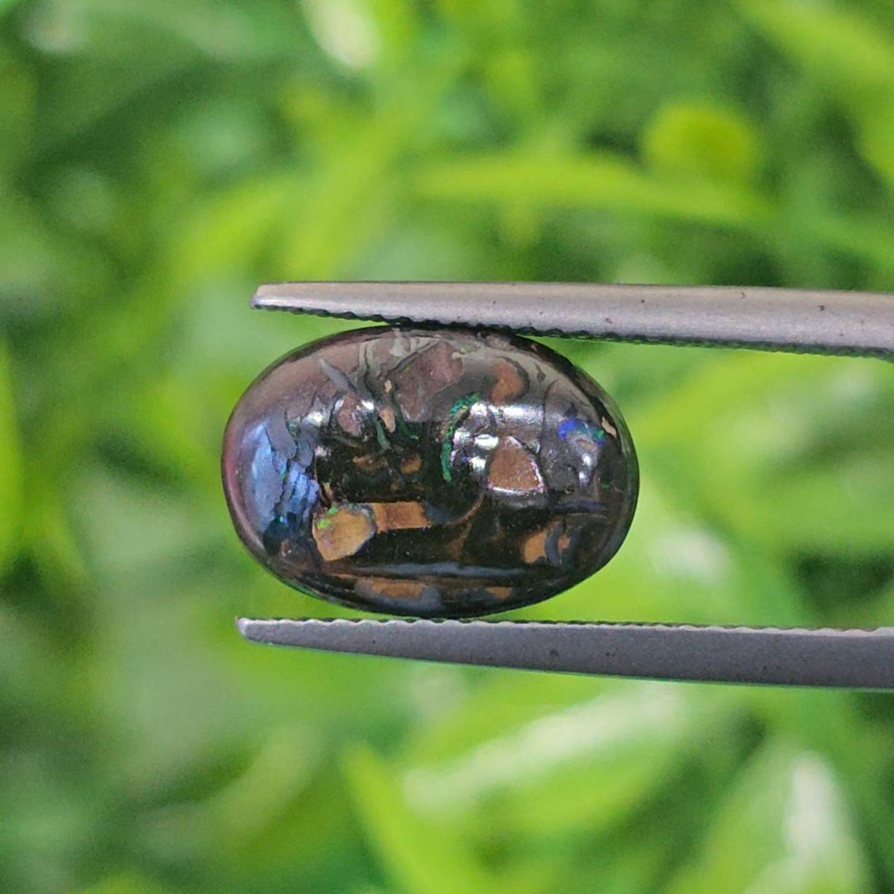 พลอย โบลเดอร์ โอปอล ออสเตรเลีย Australian Boulder Opal 6.87 กะรัต (Cts.) พลอยแท้ อัญมณีมงคลประจําวันเกิด เครื่องประดับพลอย