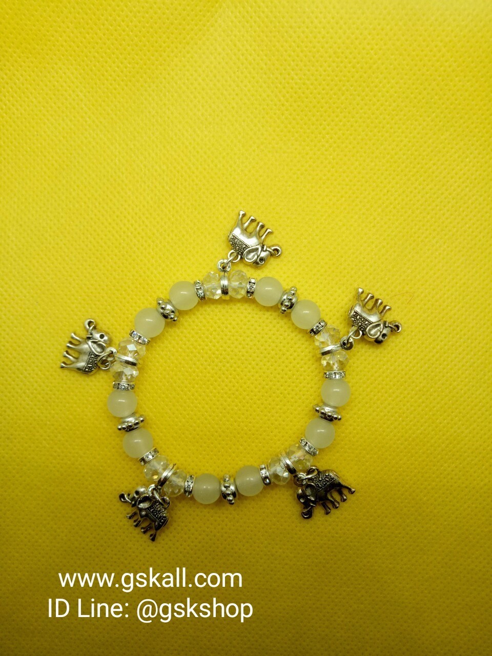 กำไลหินจี้ช้าง ใส่ได้ทุกโอกาส