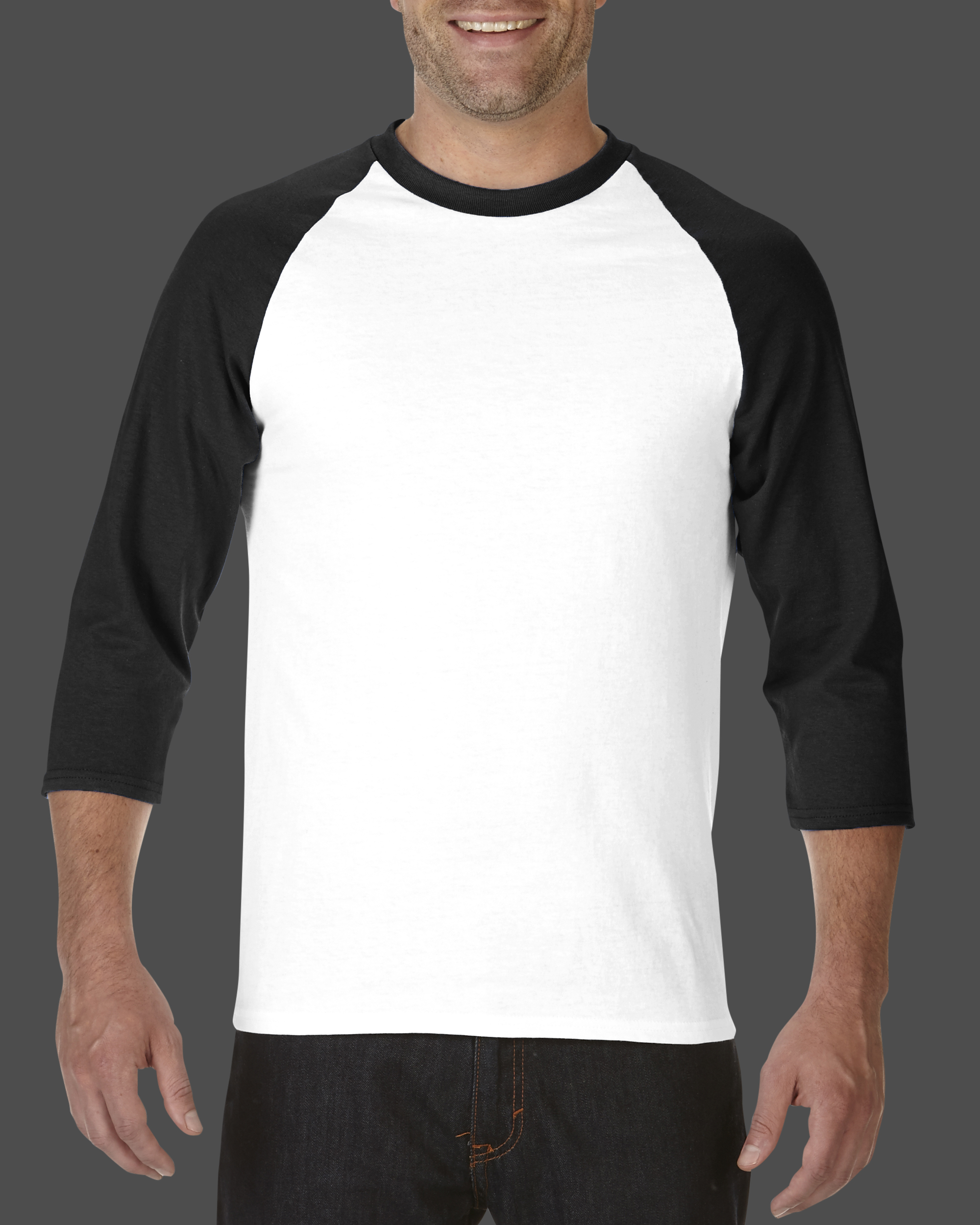 เสื้อยืด GILDAN 76700 ไหล่สโลปแขนสามส่วน