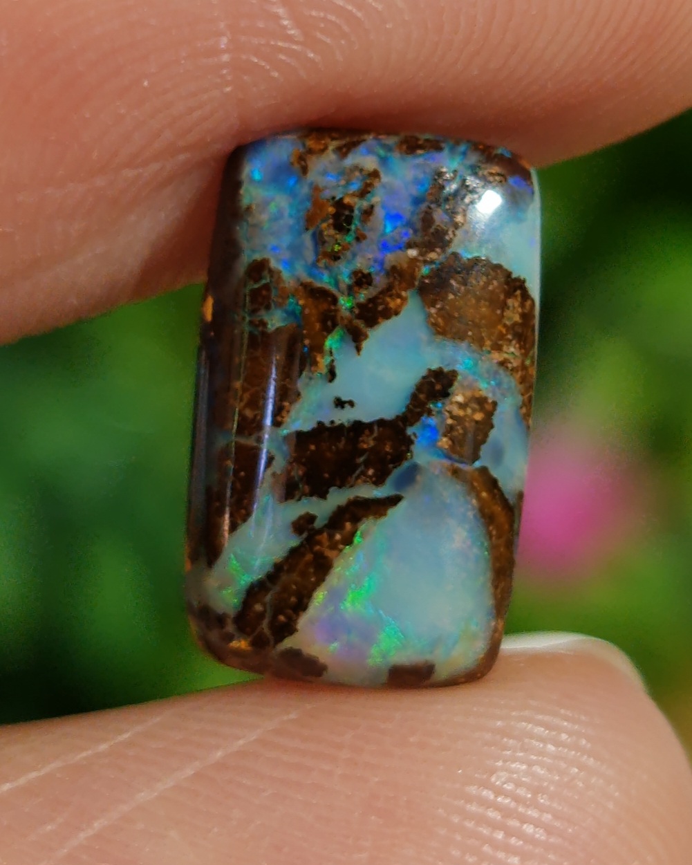 พลอย โบลเดอร์ โอปอล ออสเตรเลีย Australian Boulder Opal 2.80 กะรัต (Cts.) พลอยแท้ อัญมณีมงคลประจําวันเกิด เครื่องประดับพลอย