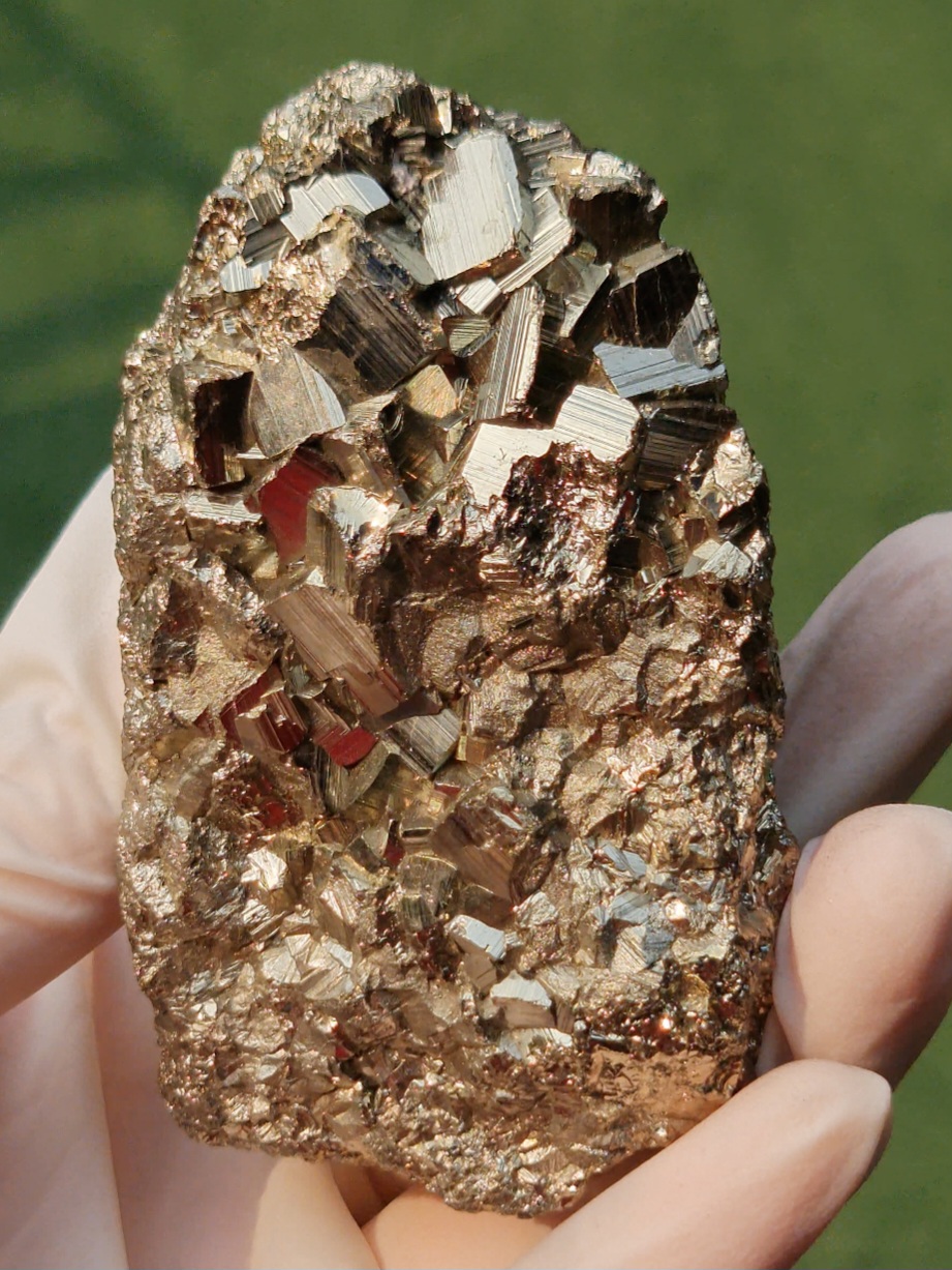 ก้อนผลึก ไพไรท์ Raw Rough Pyrite 456 กรัม (Grams) พลอยแท้ อัญมณีมงคลประจําวันเกิด เครื่องประดับพลอย