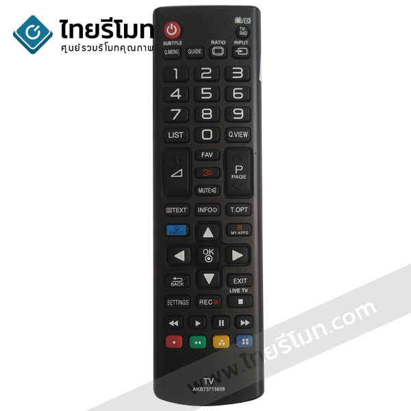 รีโมท Smart TV LG รุ่น AKB73715659 (ปุ่มSMART / ปุ่มMY APPS) สมาร์ททีวี