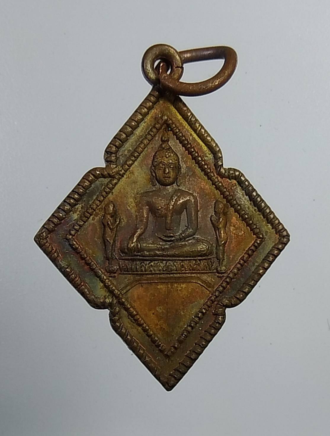 A3915 เหรียญข้าวหลามตัด หลวงพ่อโต วัดพนัญเชิง จ.อยุธยา ปี2517