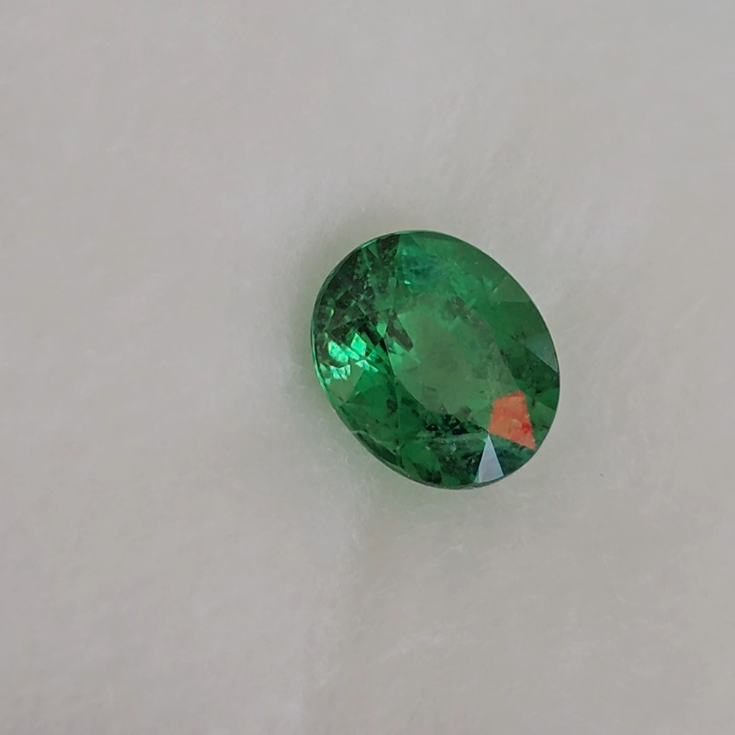 พลอย ซาโวไรท์ Tsavorite Garnet 1.06 กะรัต (Cts.) ดิบ Unheated พร้อมใบเซอร์ อัญมณีมงคลประจําวันเกิด เครื่องประดับพลอย