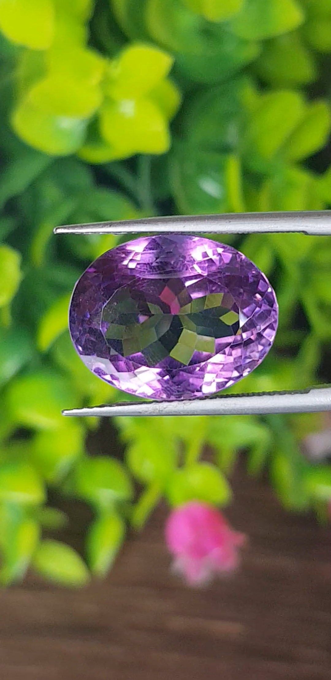 พลอย อเมทิส Amethyst 15.57 กะรัต (Cts.) พลอยแท้ อัญมณีมงคลประจําวันเกิด เครื่องประดับพลอย