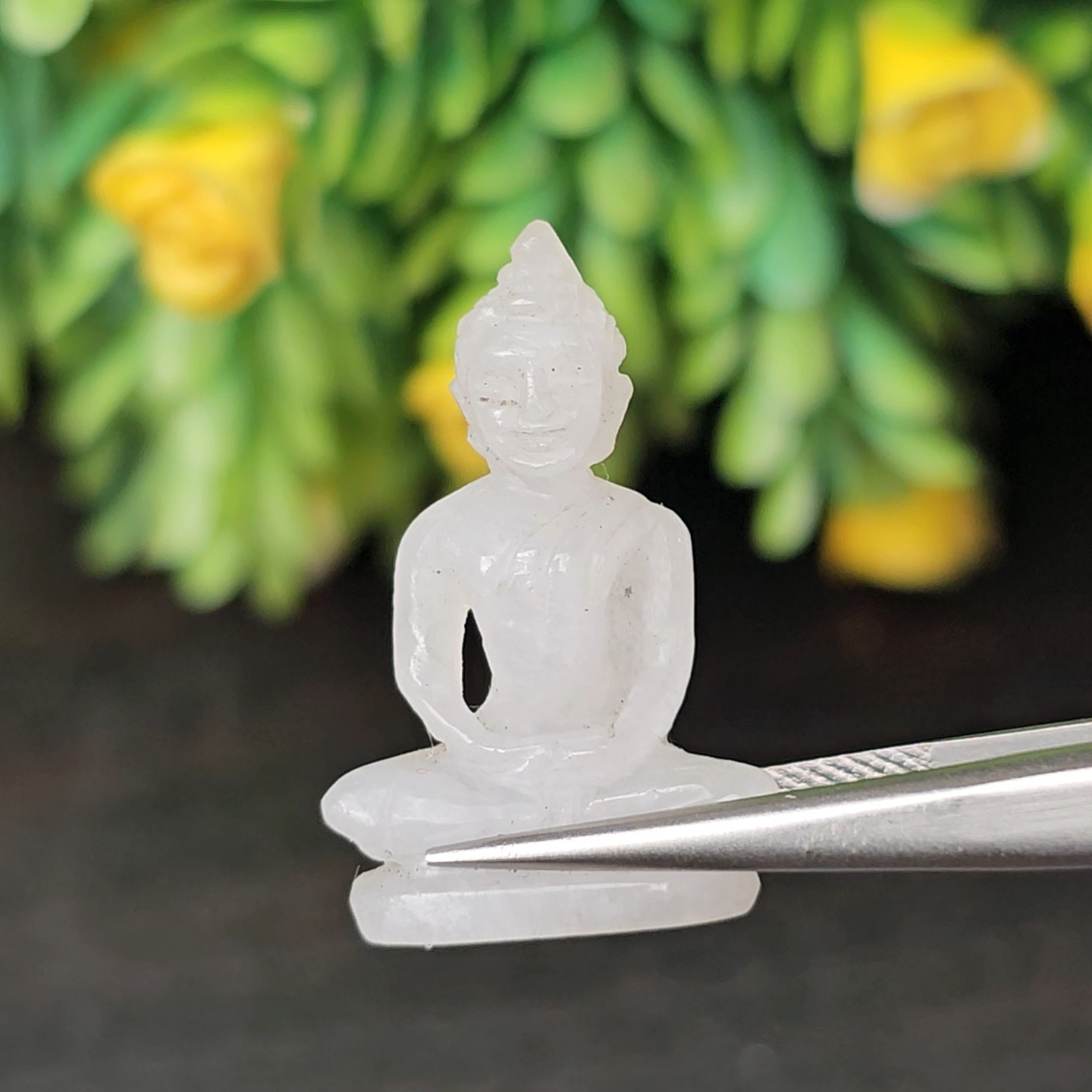 หยก แกะสลัก รูป พระ (Burmese jadeite) 14.7 กะรัต (cts.) หยก พม่า แท้