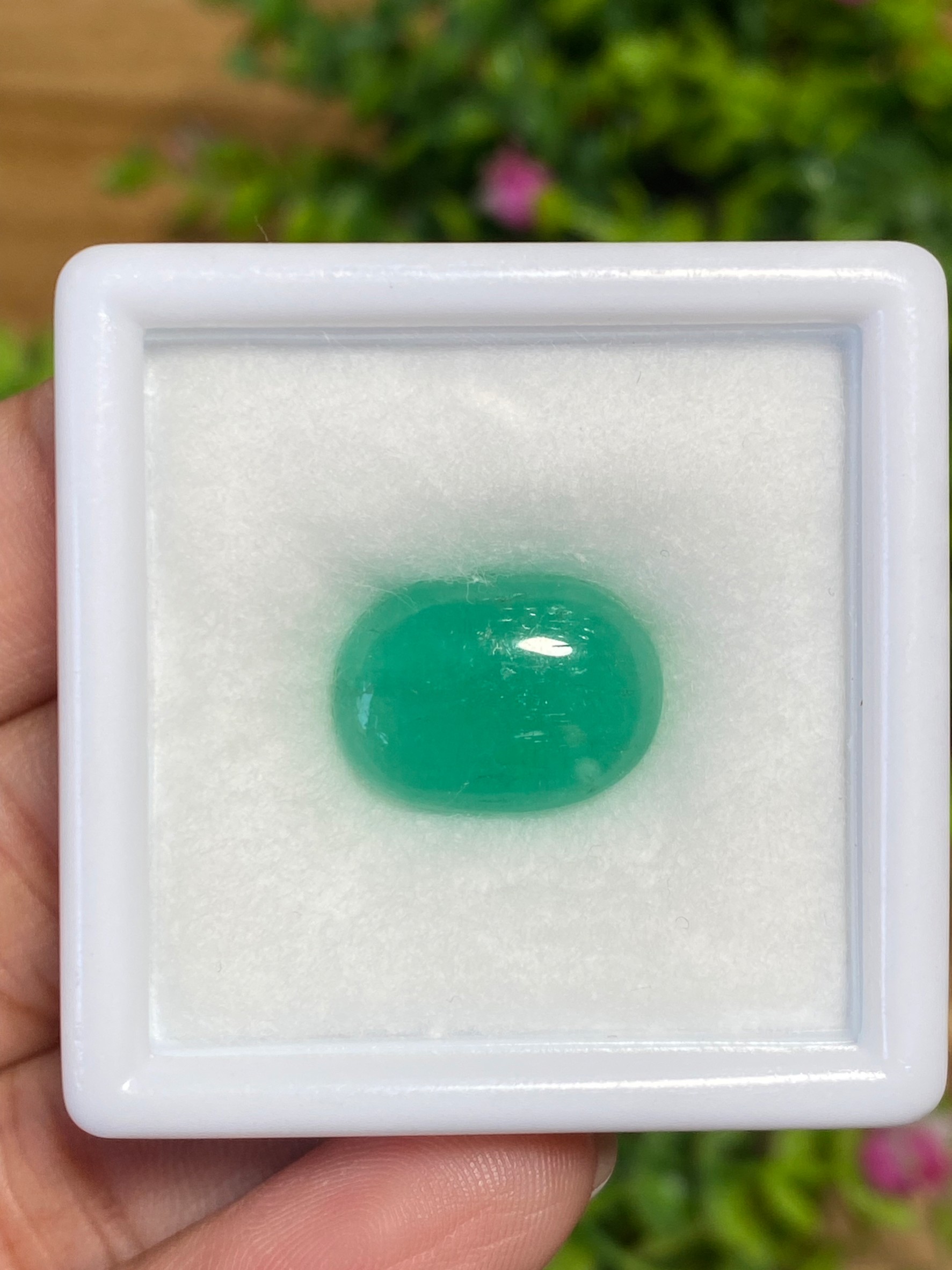 พลอย มรกต โคลัมเบีย Colombian Emerald 8.62 กะรัต (Cts.) พร้อมใบเซอร์ พลอยแท้ อัญมณีมงคลประจําวันเกิด เครื่องประดับพลอย