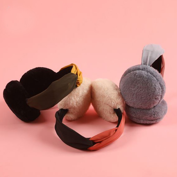 EarMuffs ที่ปิดหูกันหนาวขนนุ่ม แบบคาดผม พับเก็บได้ (12319L)