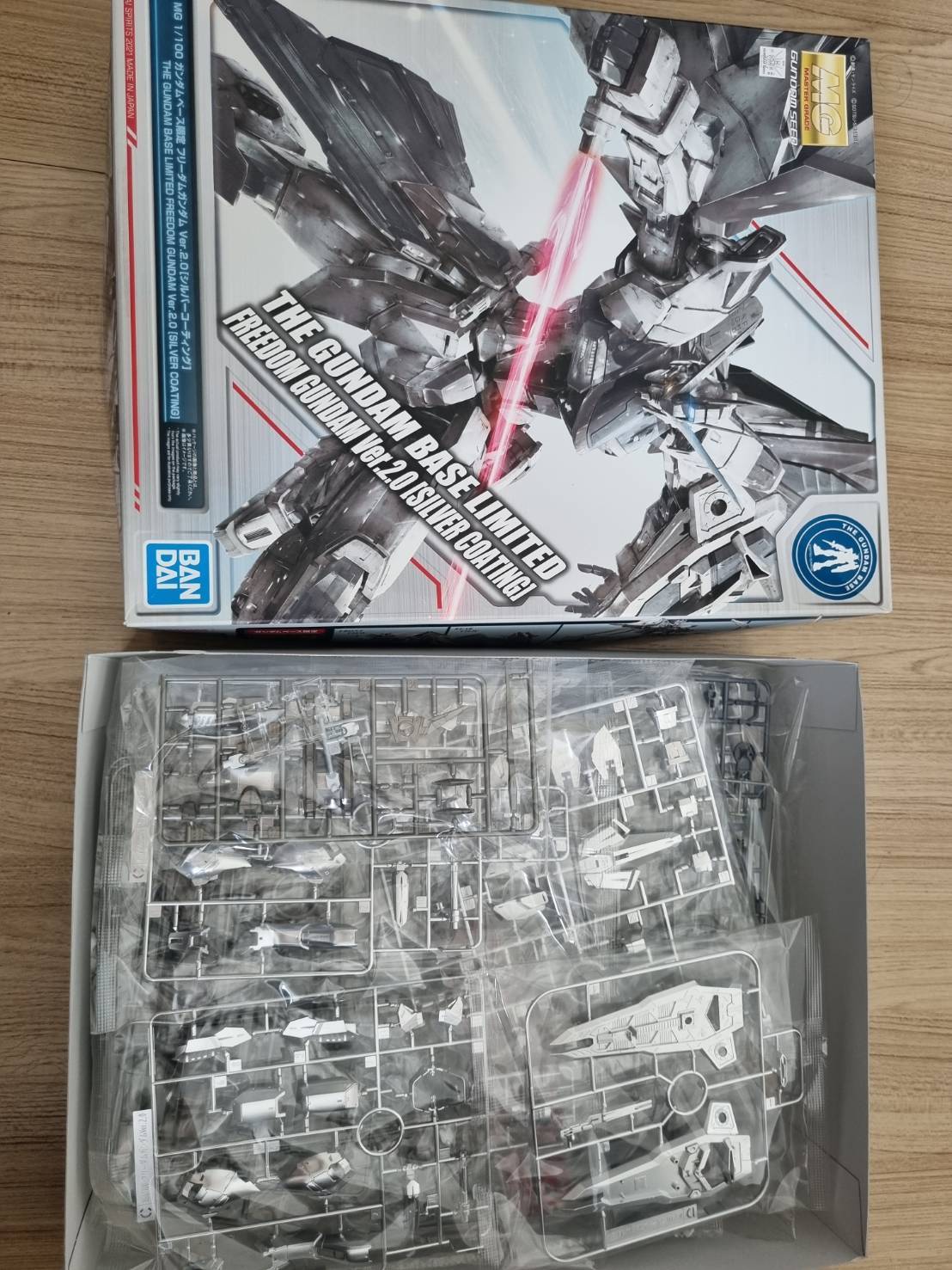 MG 1/100 THE GUNDAM BASE LIMITED FREEDOM GUNDAM Ver.2.0 SILVER COATING