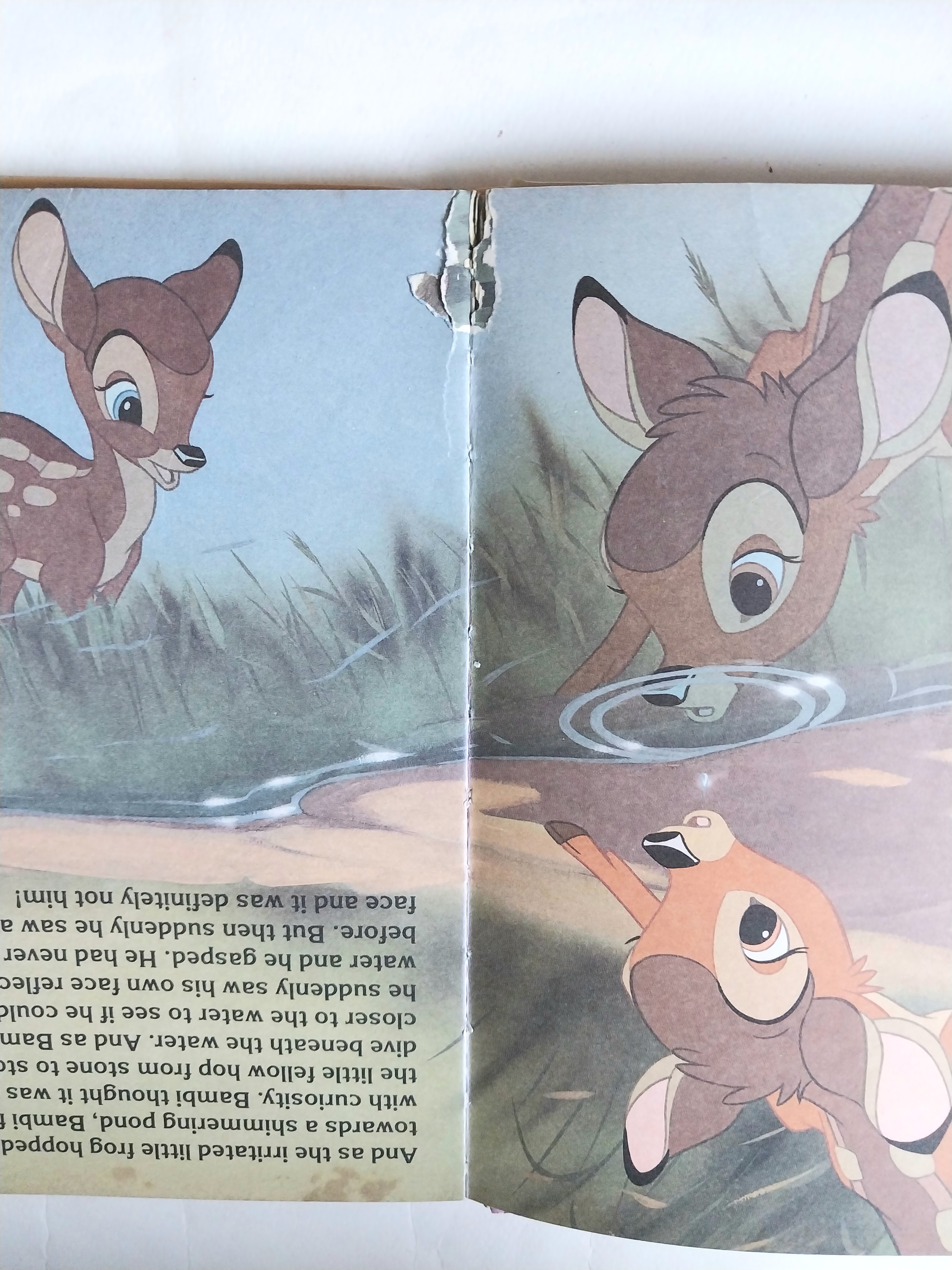 มีหลายภาพ*** มีตำหนิทั้งเล่ม โปรดดูทุกภาพ, หนังสือปกแข็งภาพสวยเรื่องราวน่ารัก** ภาษาอังกฤษ แบมบี้ Bambi จากดิสนีย์ Memorable Movie Stories